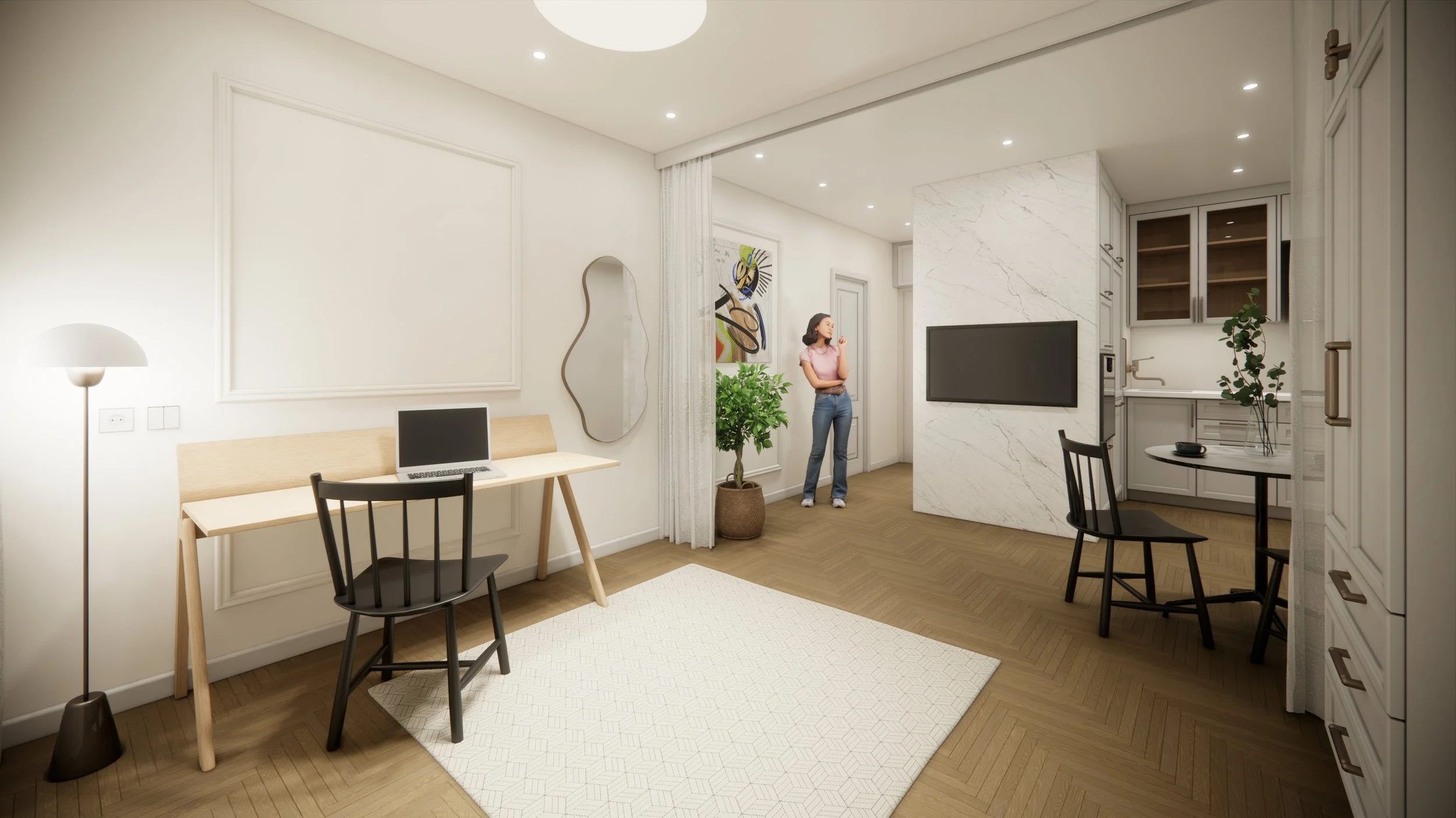 Existing to vision: Small Studio Renovation