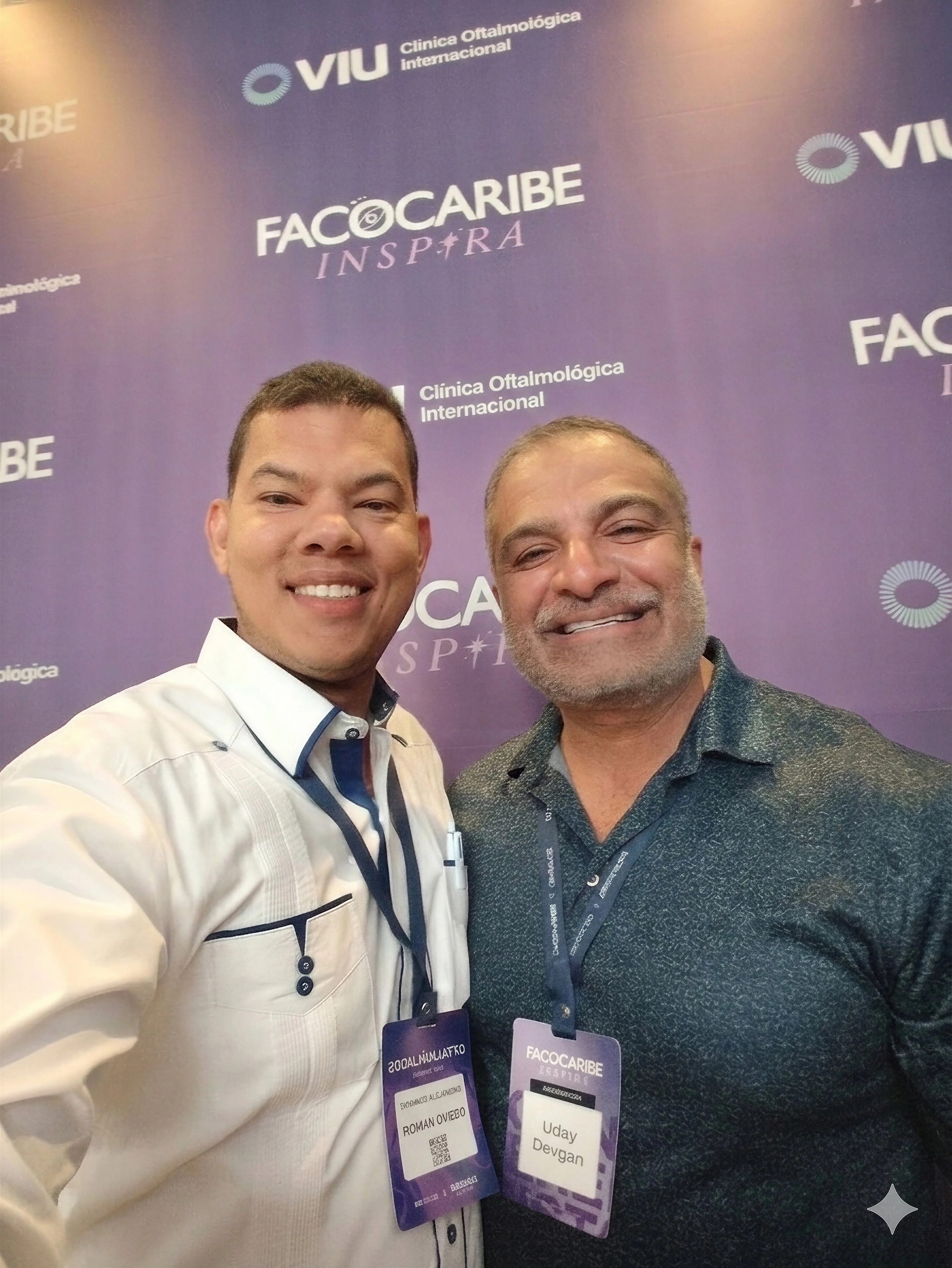 Con el Dr. Uday Devgan, Barranquilla, Colombia, en Facocaribe