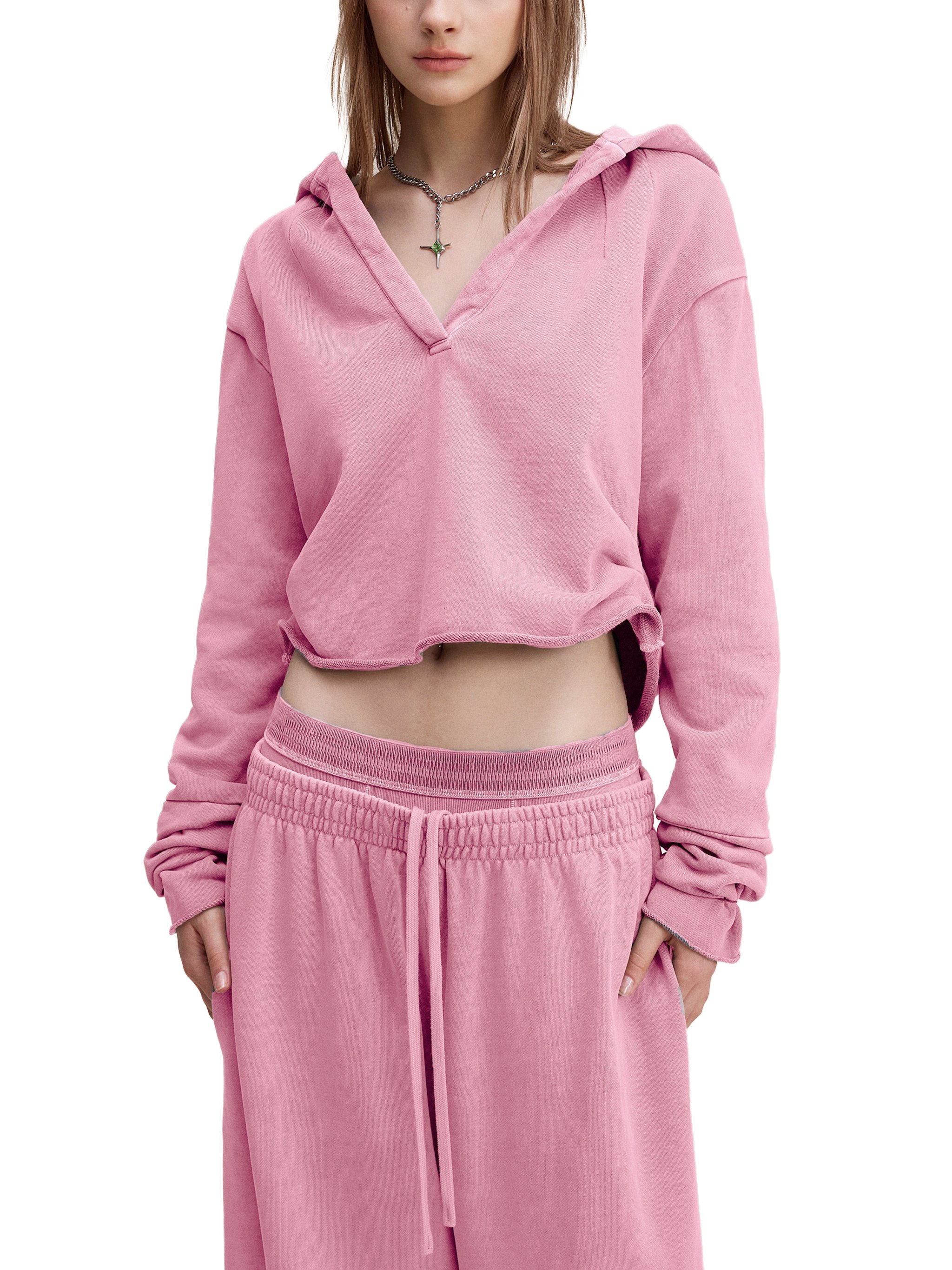 Women’s Vintage Washed Crop Hoodie