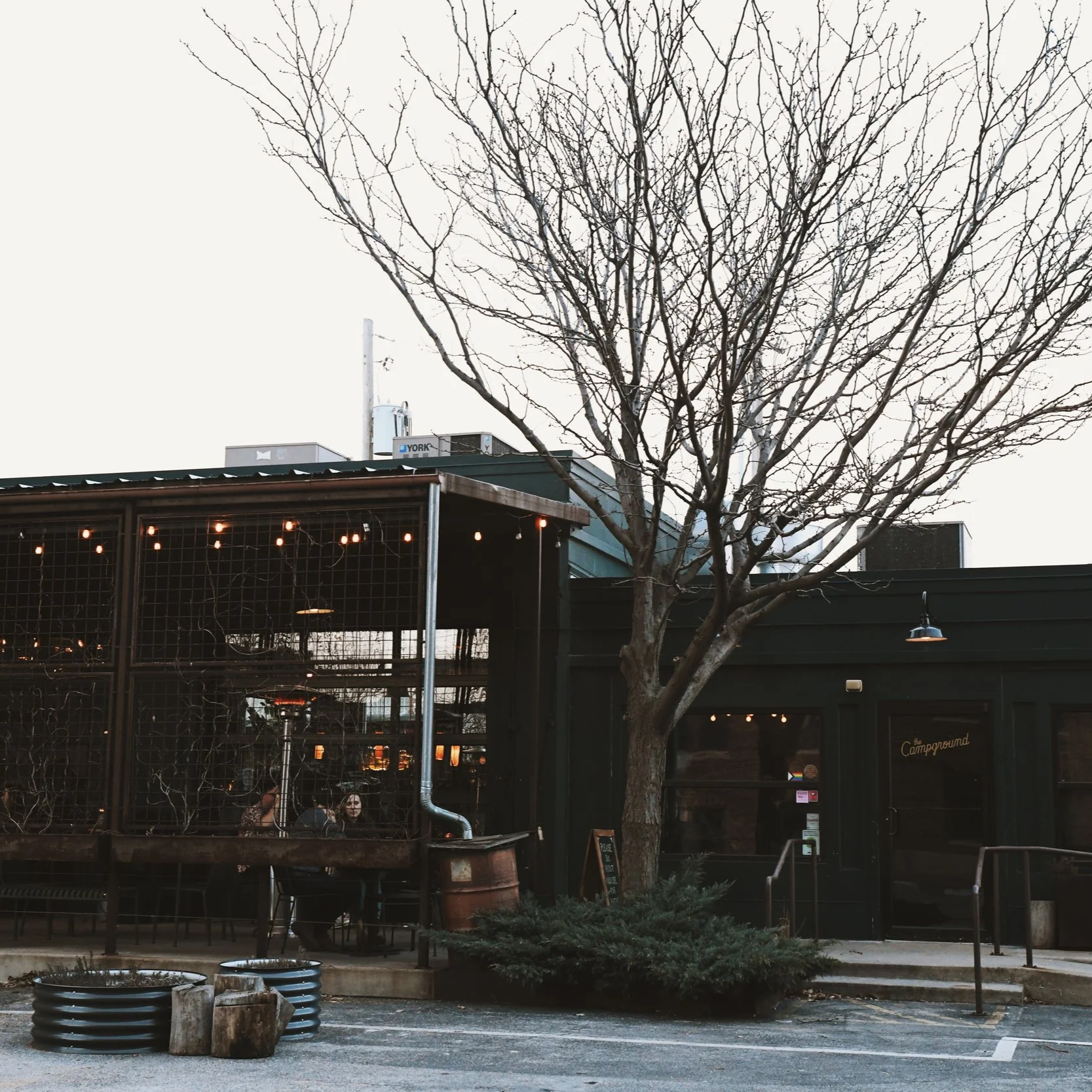 Outside view of the campground restaurant