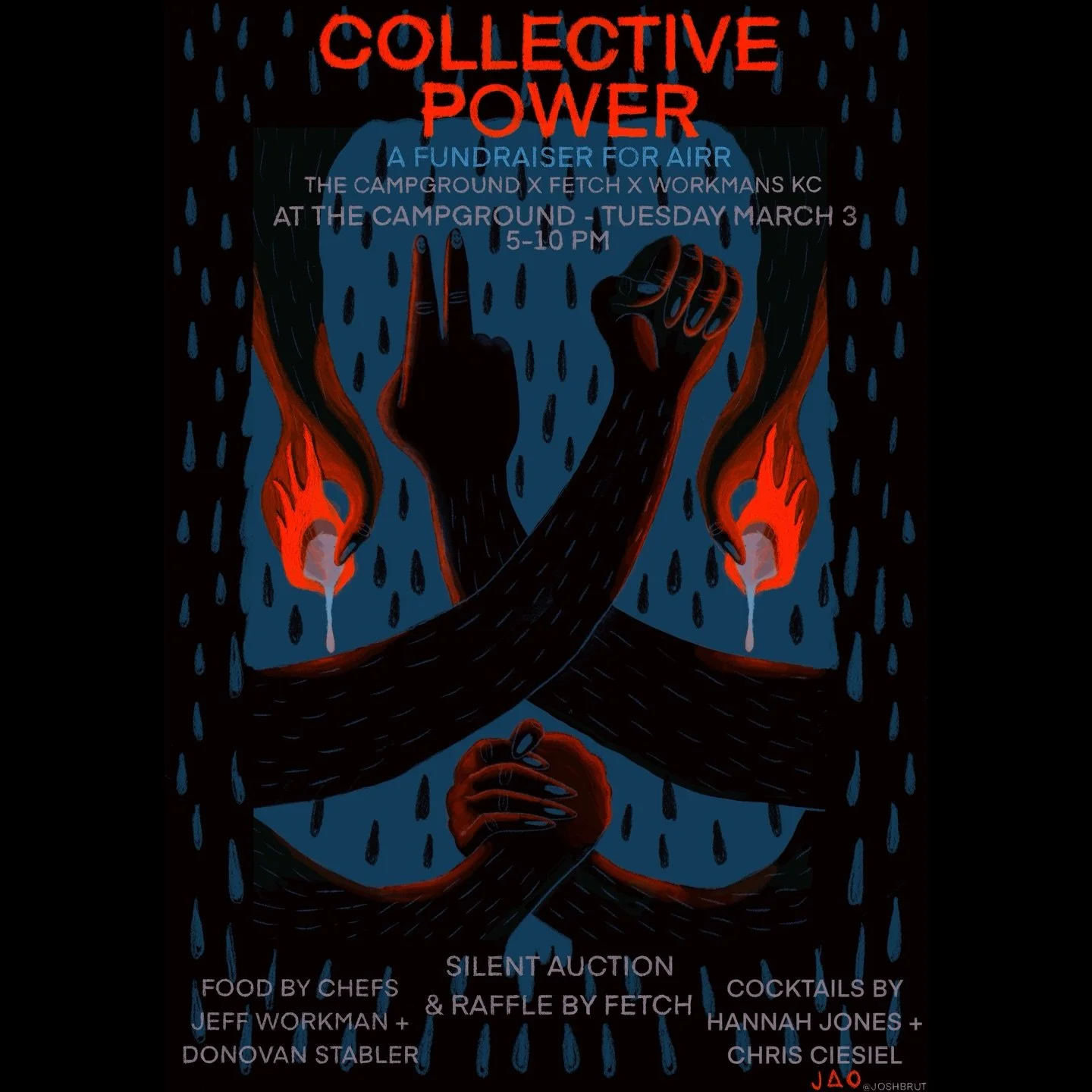In the timeless words of friends in @rageagainstthemachine, we need to both take the power back AND know our enemy ✊ on March 3, we&rsquo;ll be hosting a rager event in solidarity with @airr_kc and to protest CBP/ICE and this administration. We&rsquo