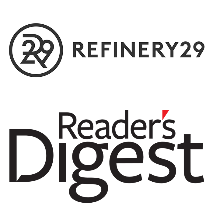 Logos of Refinery29 and Reader's Digest.