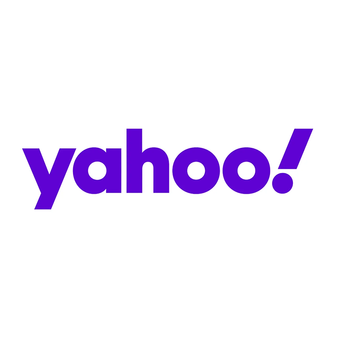The Yahoo logo in purple with an exclamation mark