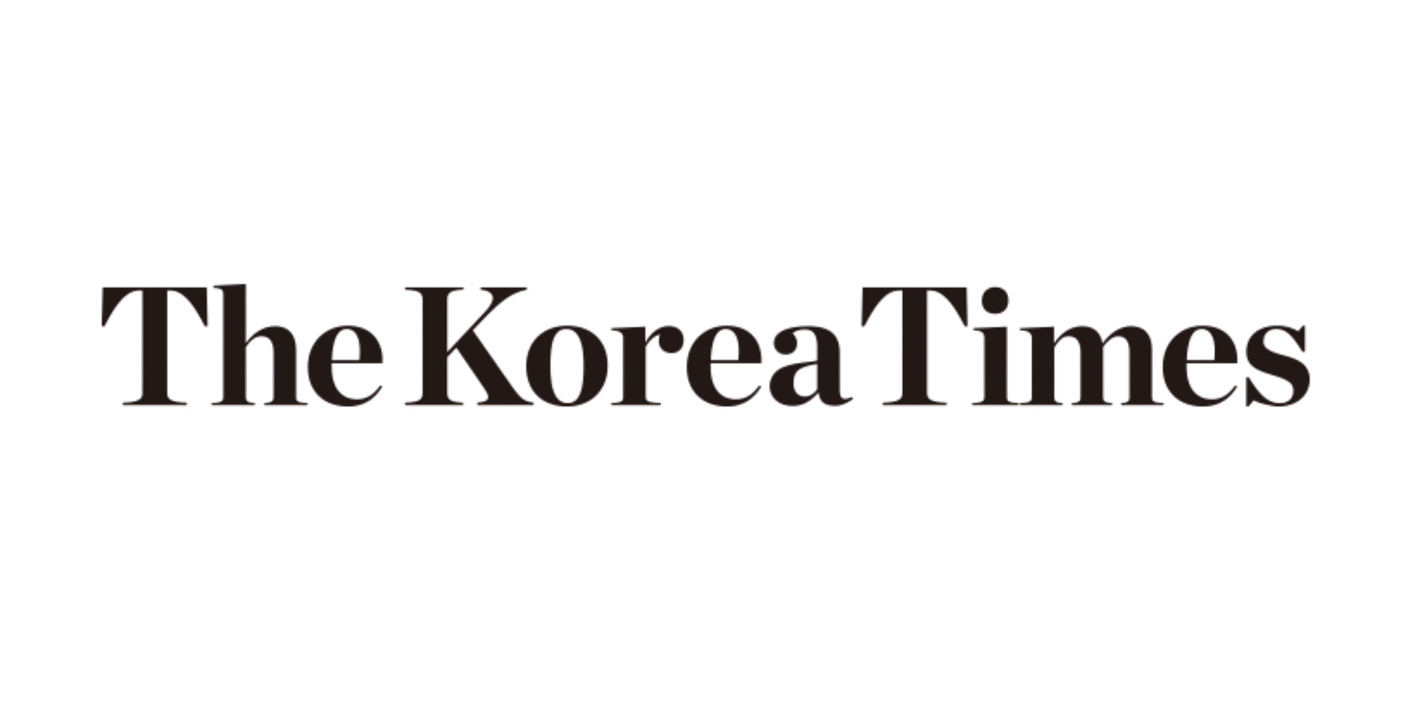The logo of The Korea Times with black text on a transparent background.
