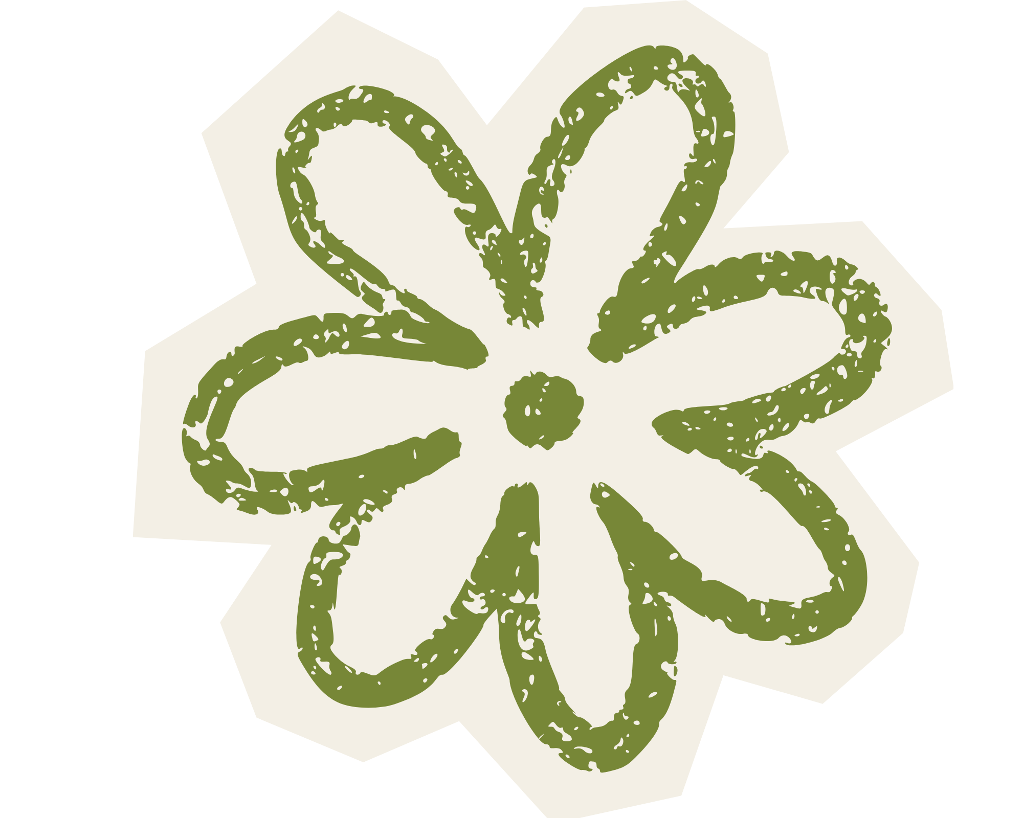 Stylized green cannabis leaf on white geometric background
