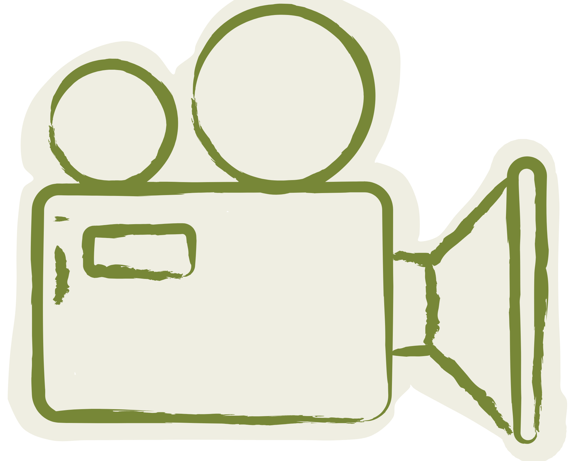 Line drawing of a person holding a cup in one hand and a kettle in the other.