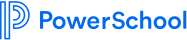 PowerSchool logo in blue and black on a white background.