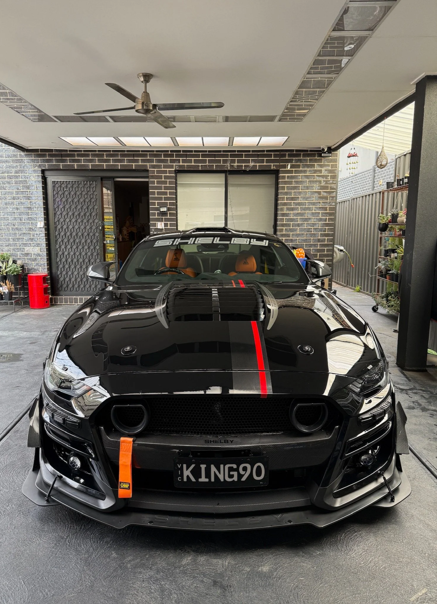 Black Mustang Shelby ceramic coating in Melbourne