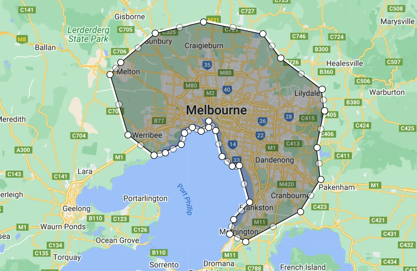 Elite Mobile Auto Care Victoria service areas