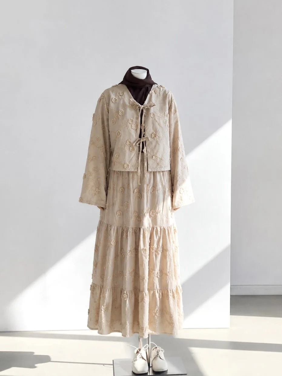 Ensemble Zahra | beige sable