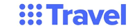 Travel logo with blue dots forming a square and the word 'Travel' beneath.