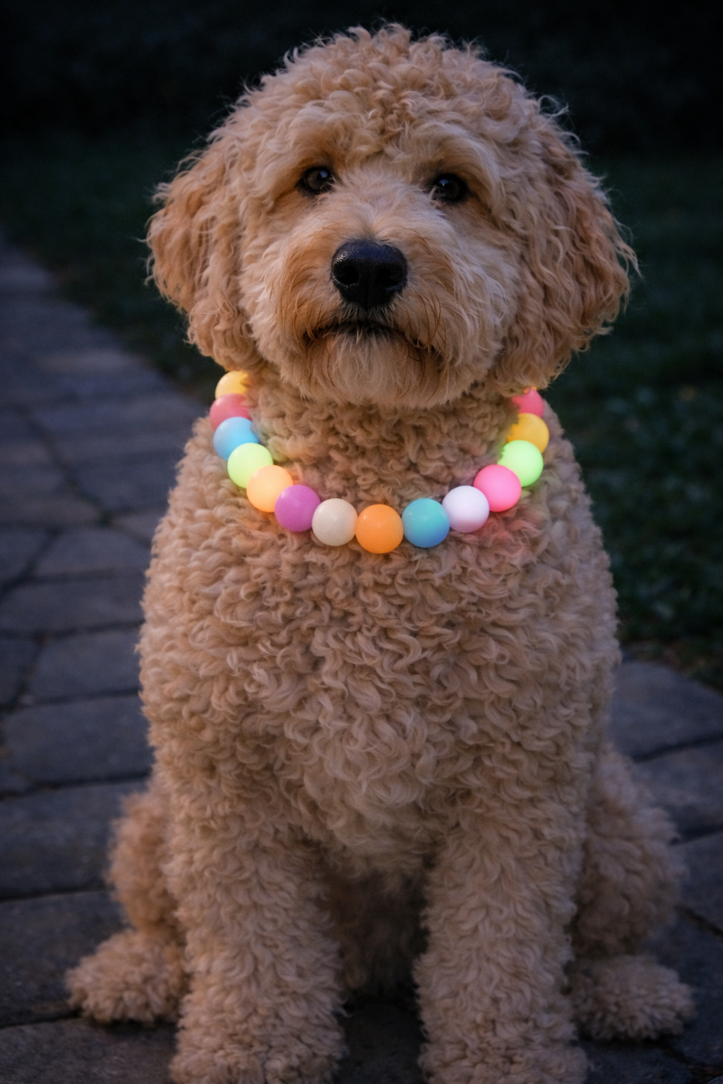 Doodle with glow necklace