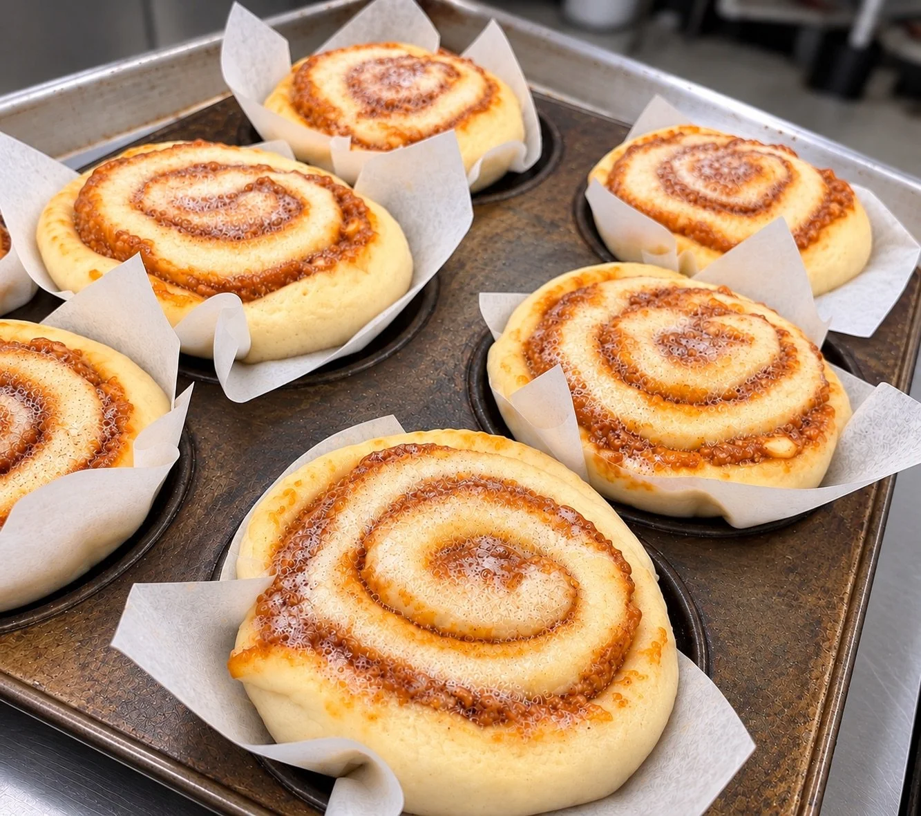 Maple Cinnamon Brioche Roll, Ready to Bake