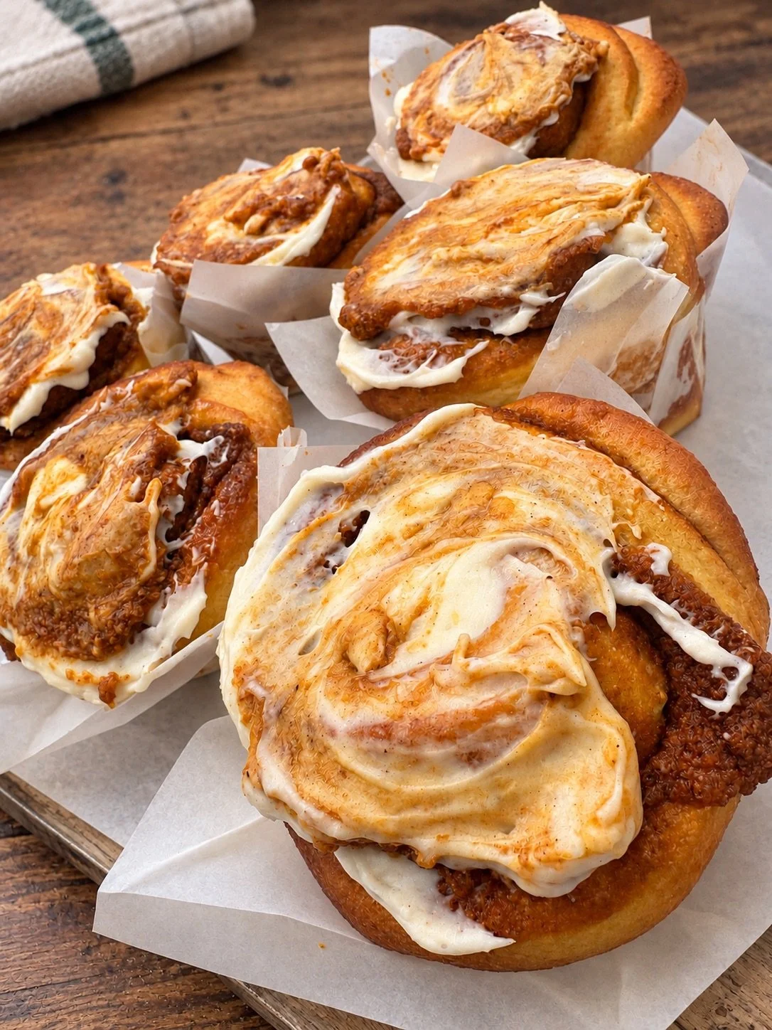 Maple Cinnamon Brioche Roll, Fully Baked
