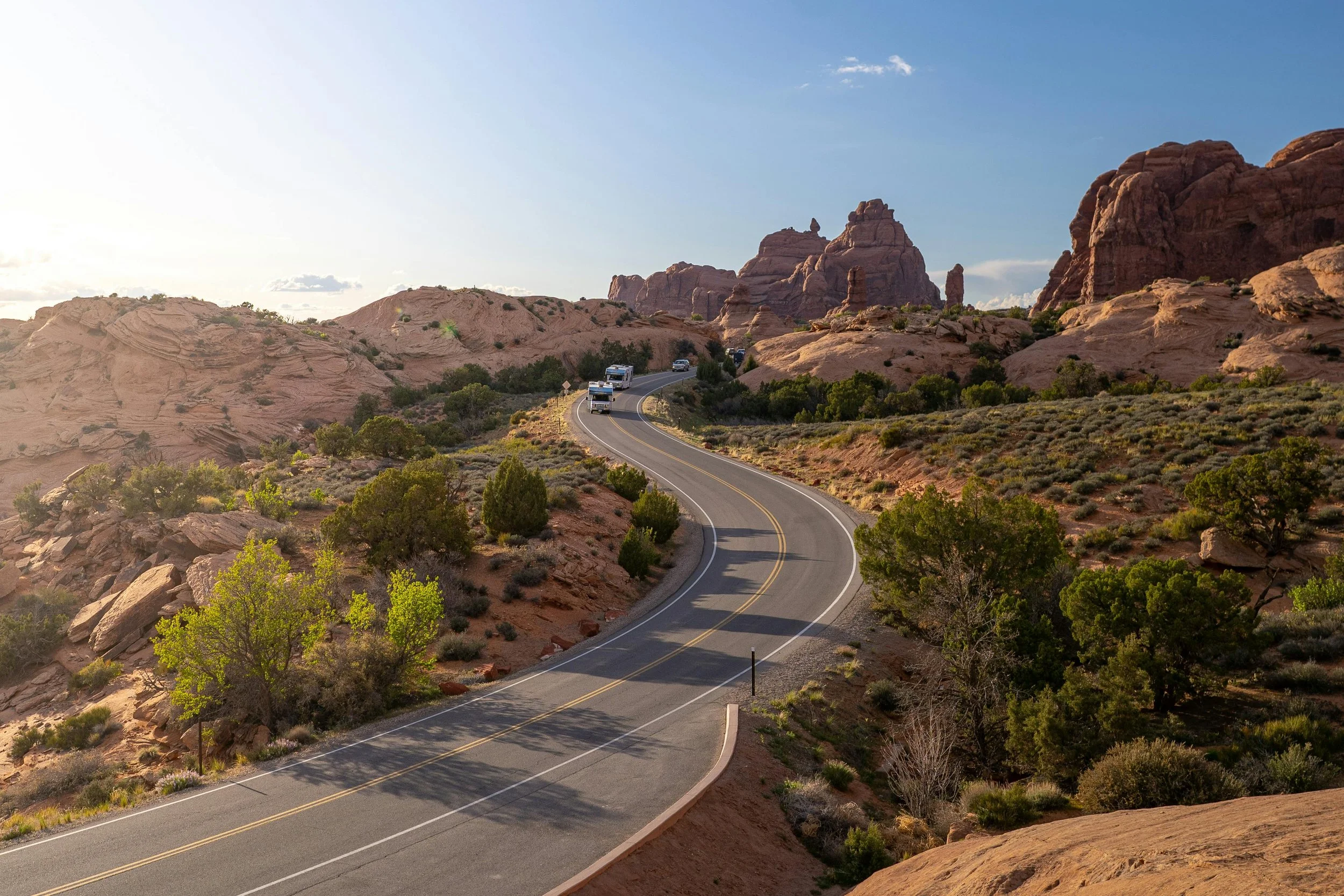 Scenic winding road through the Utah desert — representing the personal journey and forward movement that comes through therapy in Utah