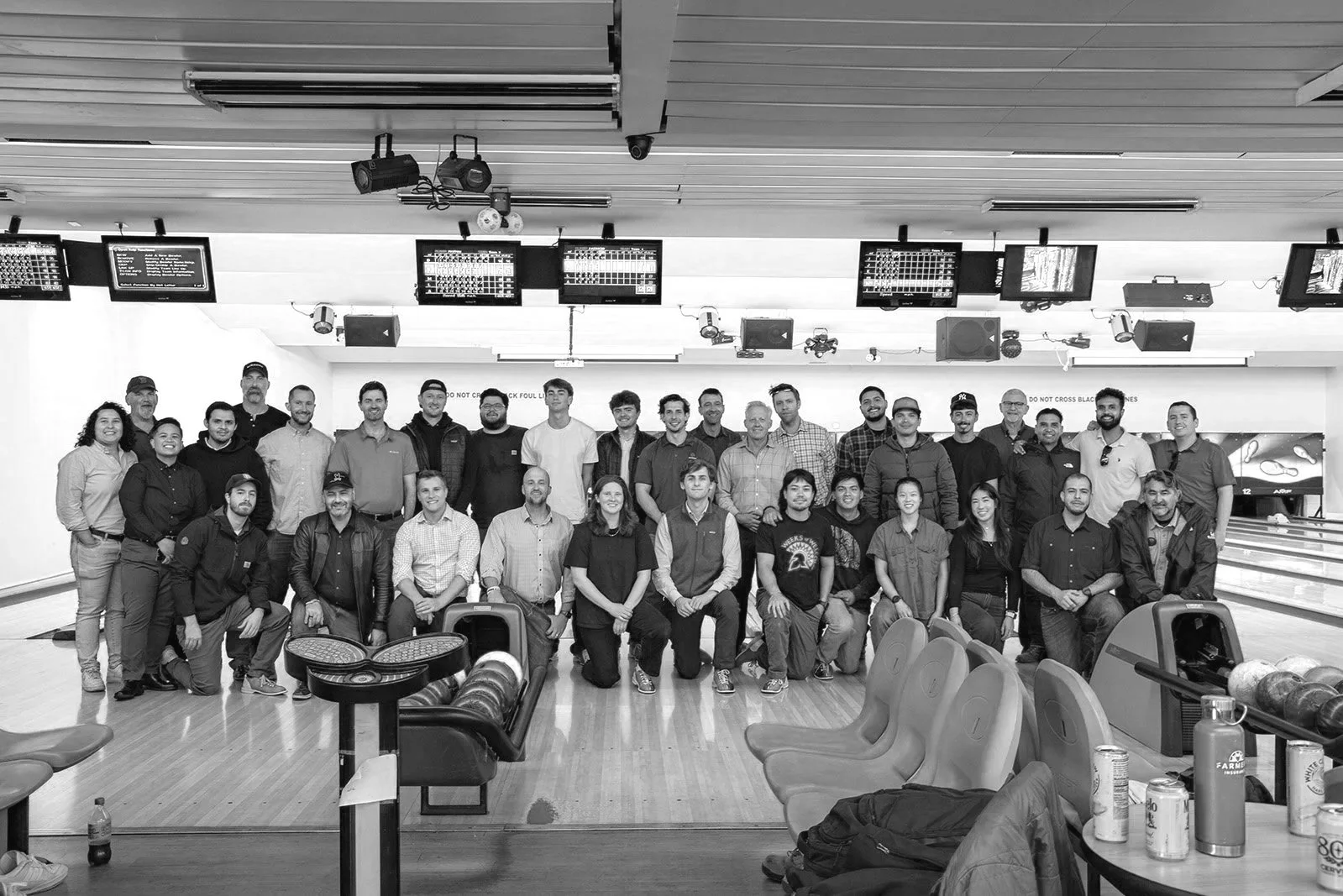 Guzman Construction Group and Blackrock Concrete social at Yerba Buena Bowling Center.
