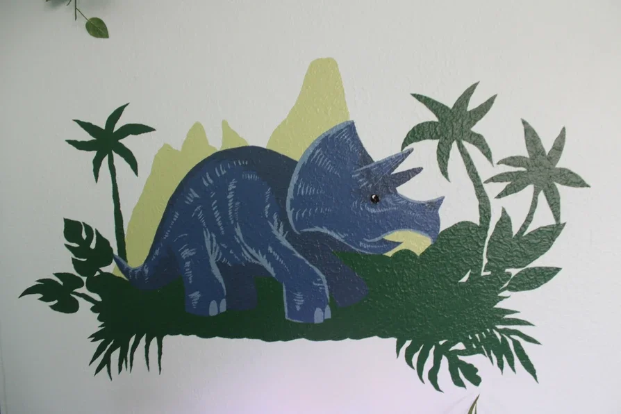 Triceratops- Mural Painting
