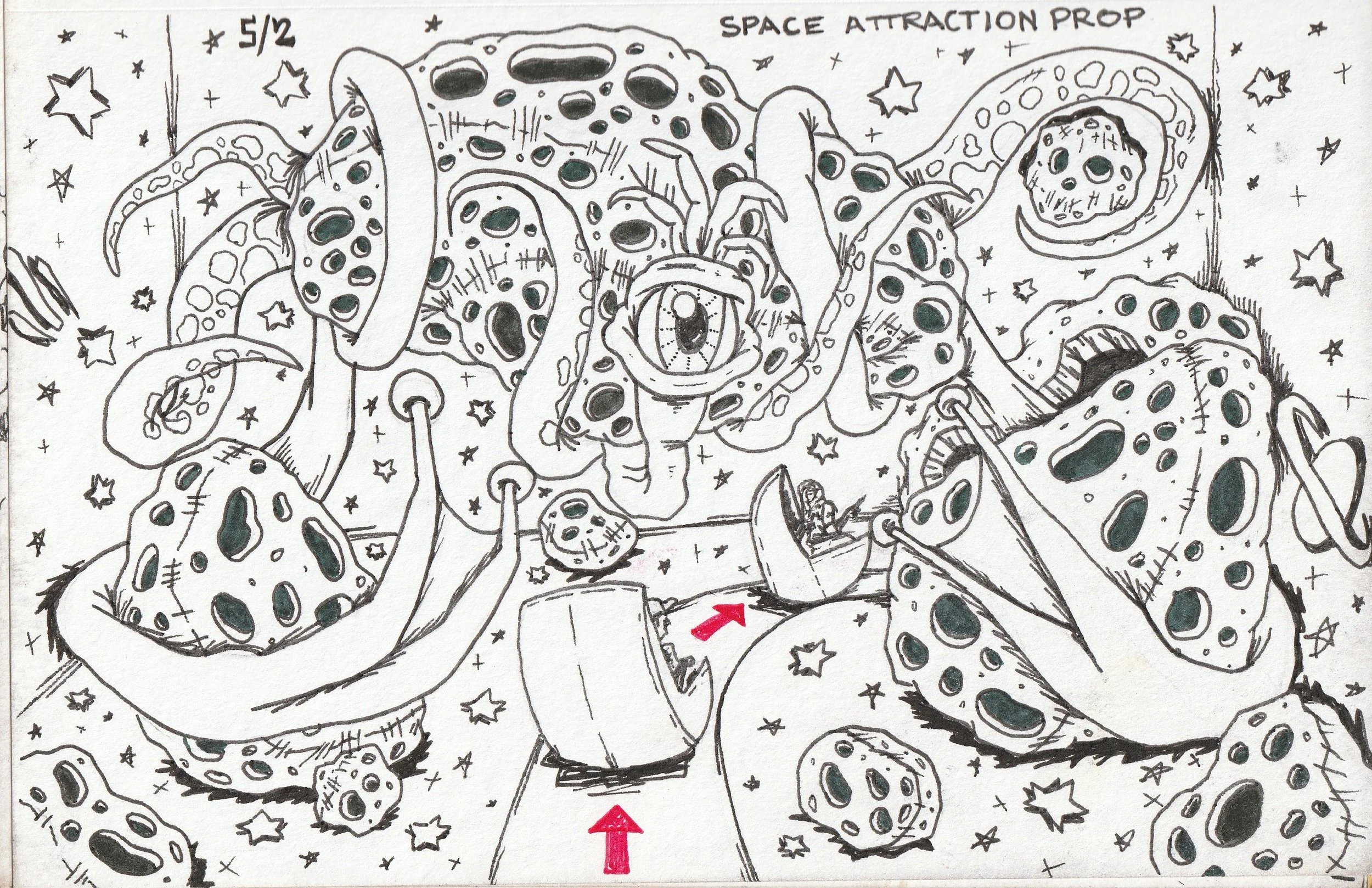 Space Adventure Attraction- Concept Art