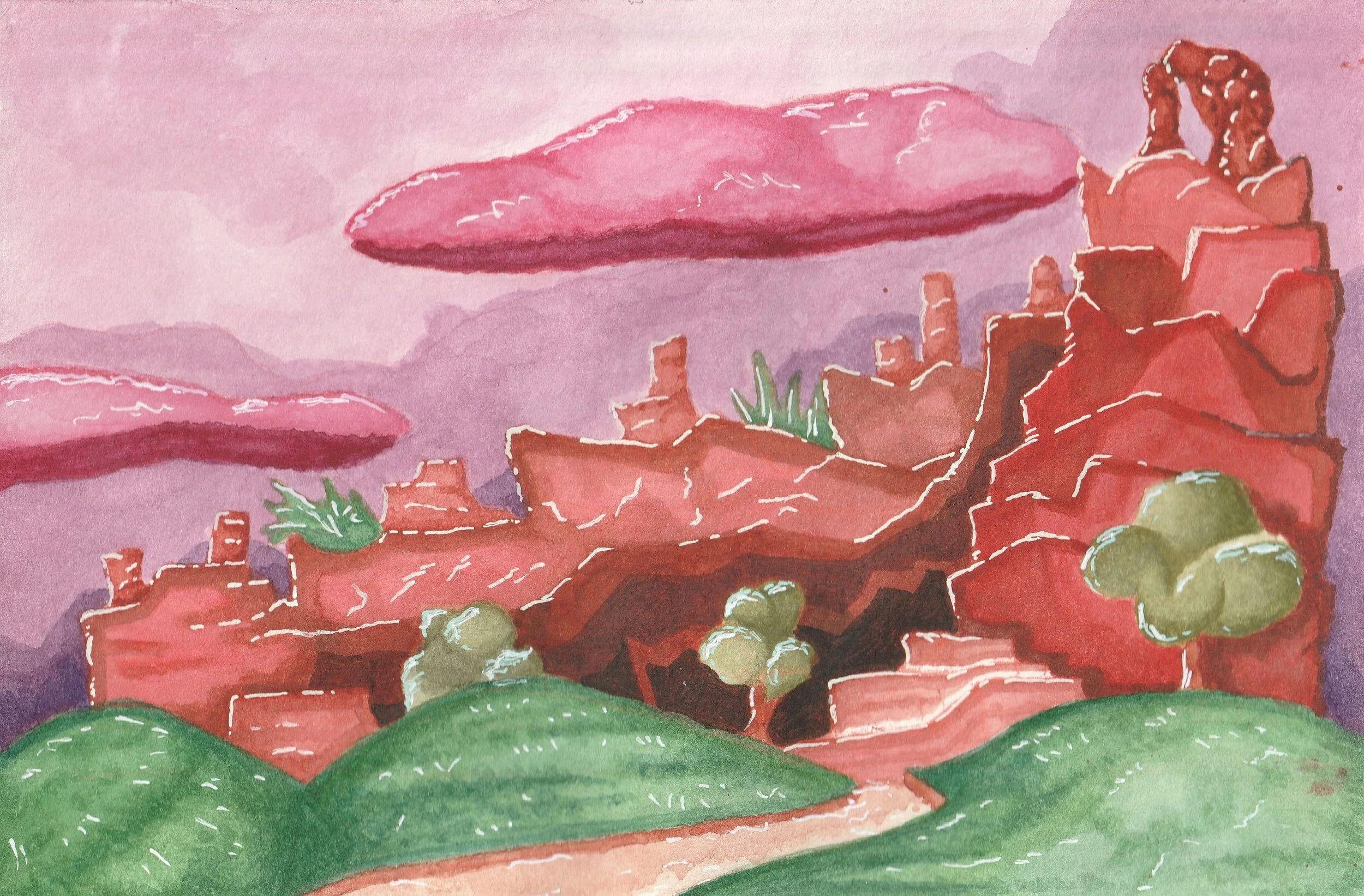 River Mountain Attraction- Concept Art