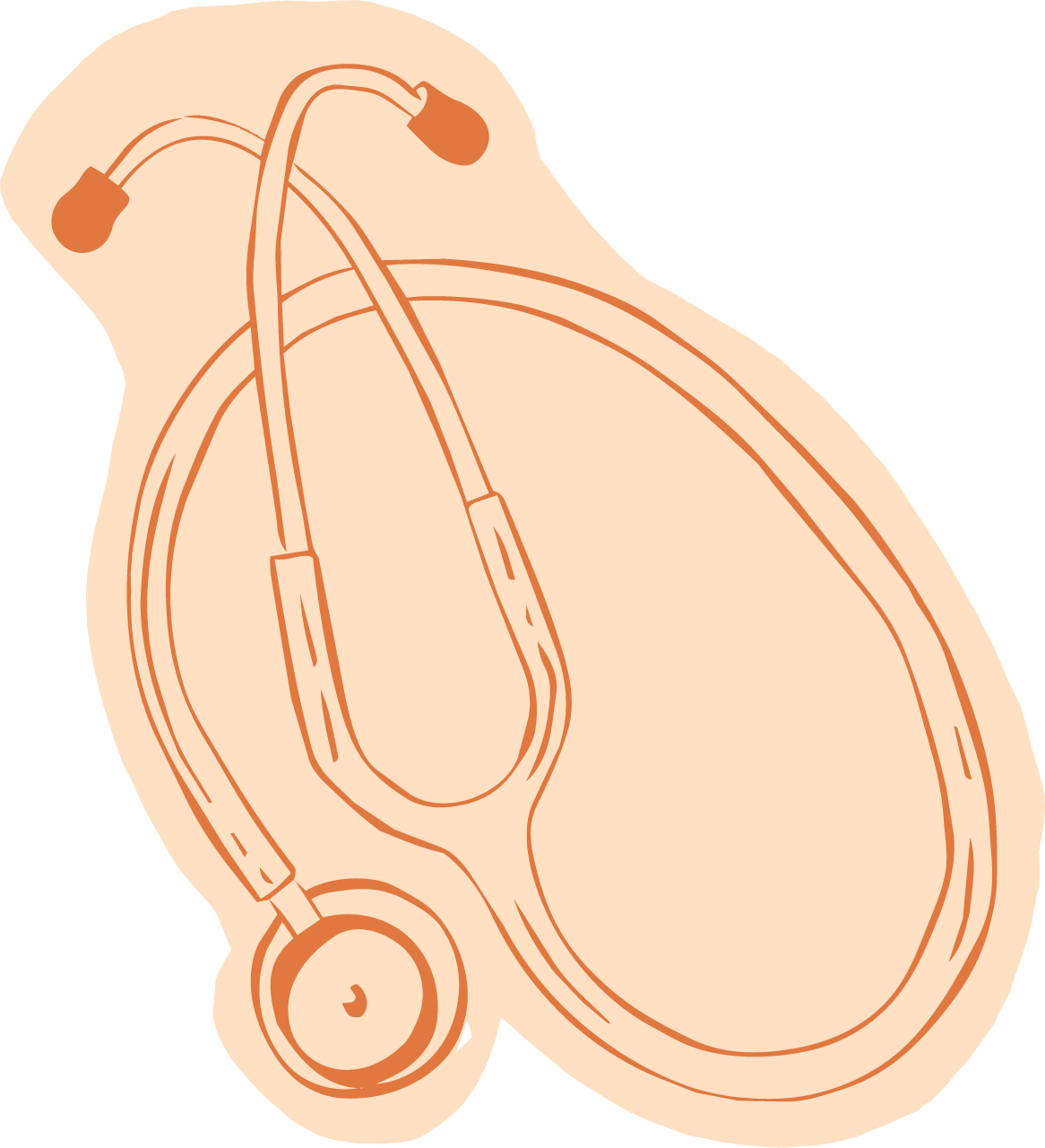An illustration of stethoscope for naturopathic doctor brand