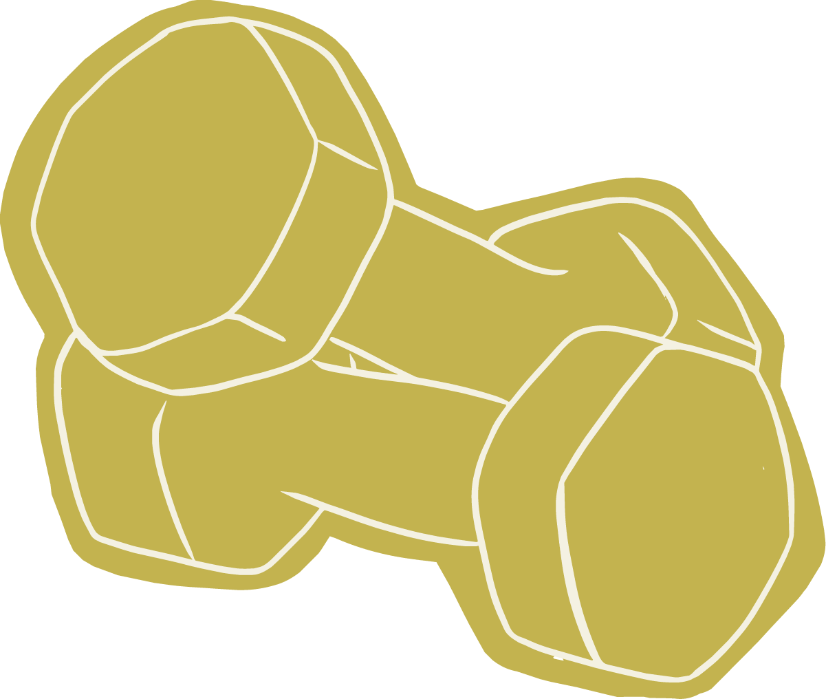 Illustration of two dumbbells on green background for naturopathic doctor brand