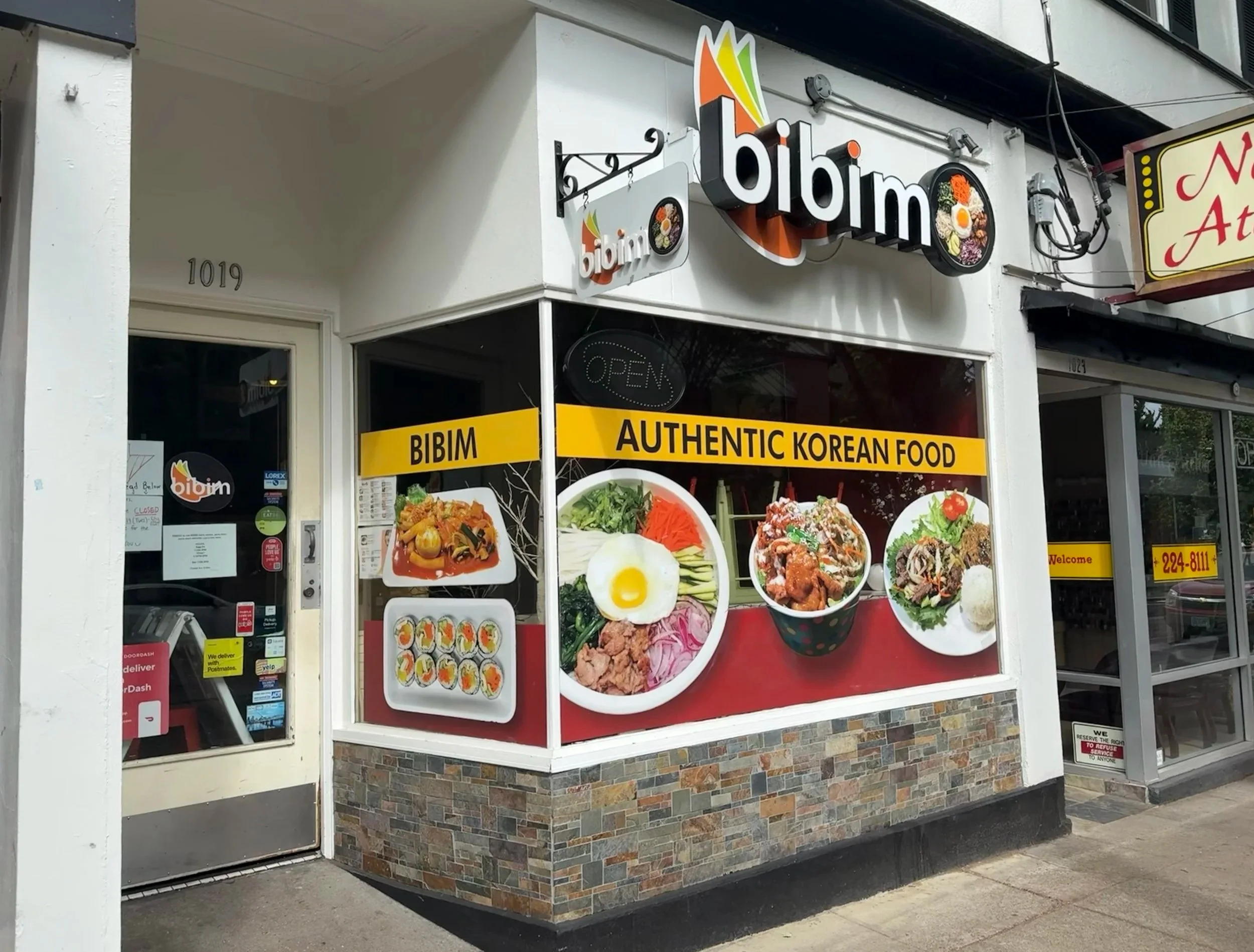 Bibim Korean Food restaurant exterior at 1019 NW 23rd Ave in Portland, Oregon