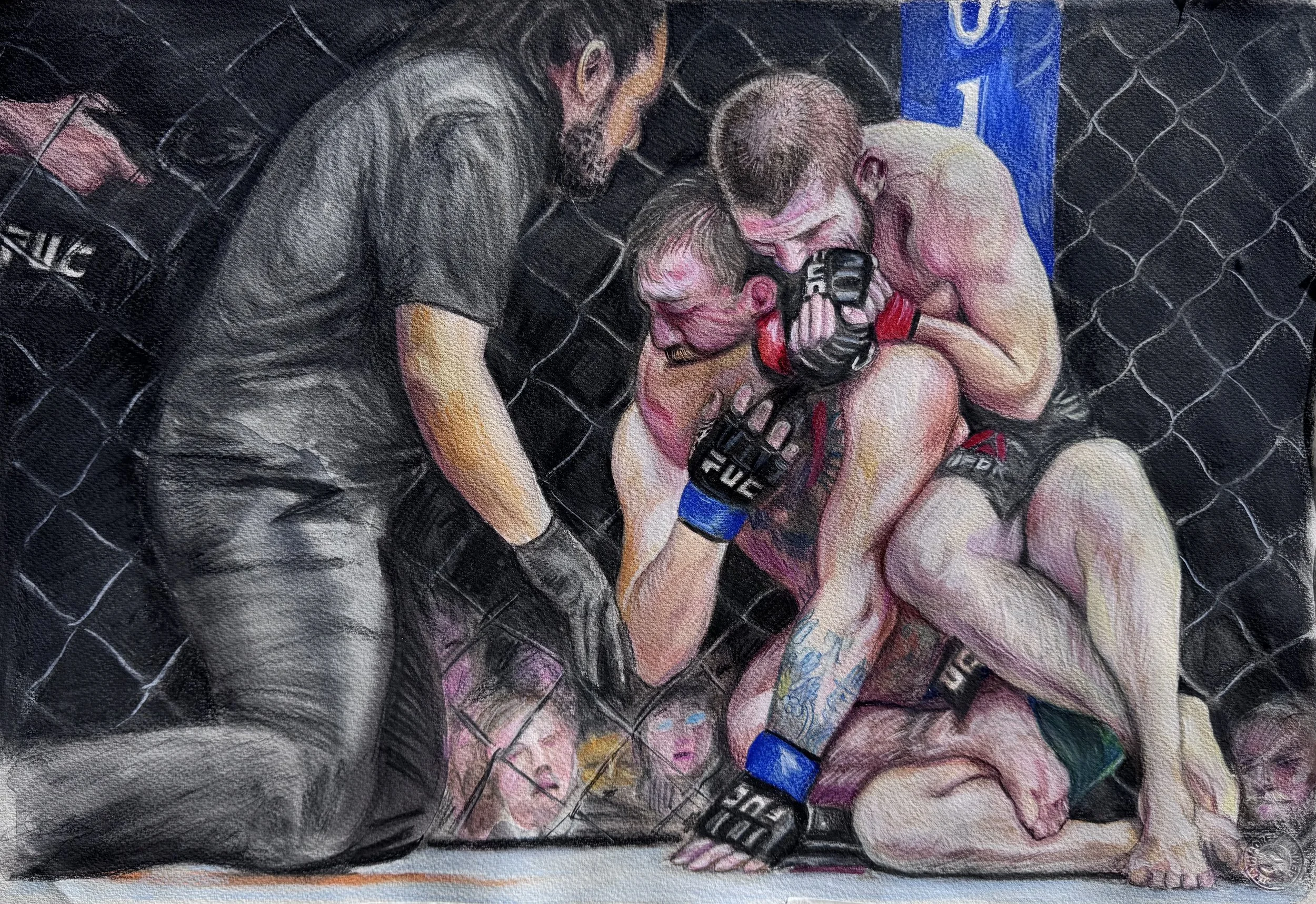 The End, 22"x14", watercolor and colored pencil on paper, 2026, sold/private collection