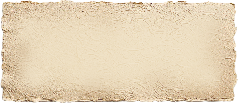 A blank, aged, parchment-style paper with a textured surface and torn edges.