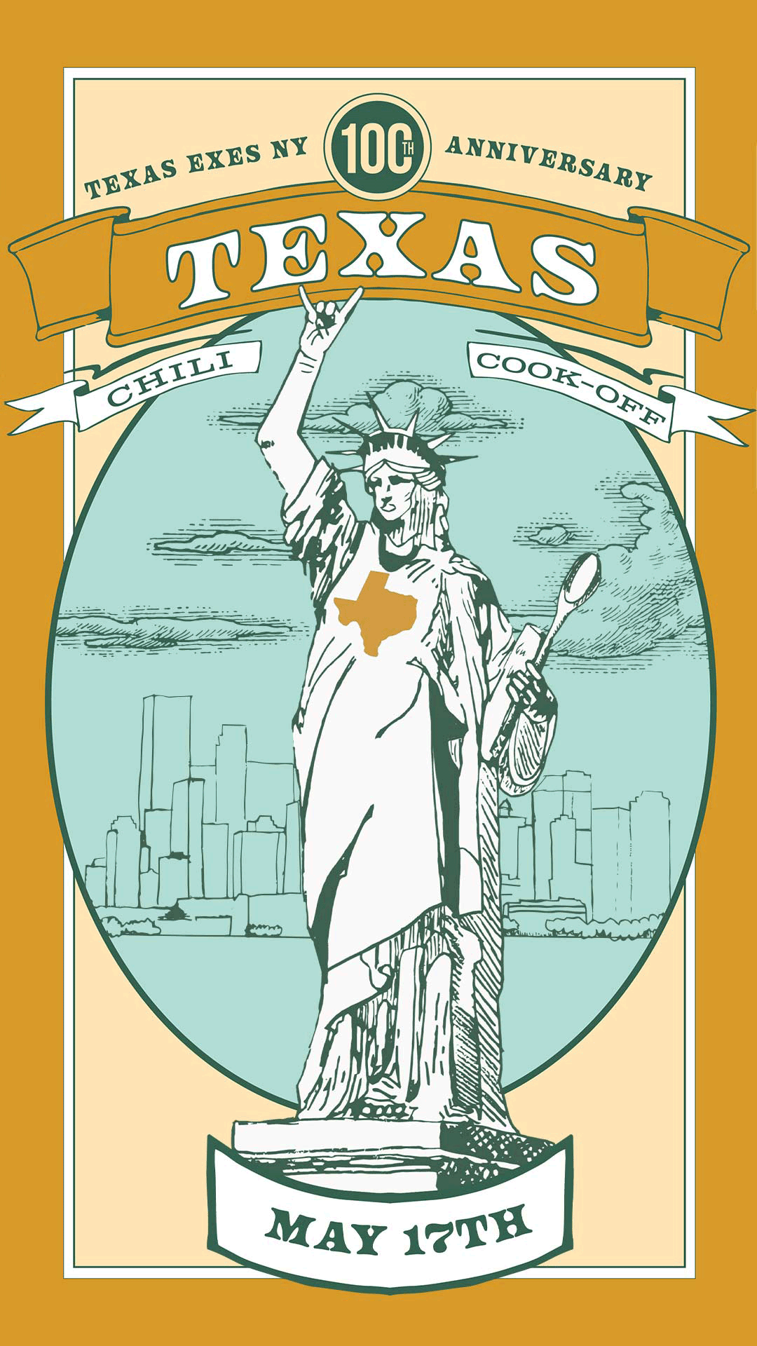 Custom animated social media gif for the Texas Chili Cookoff Event