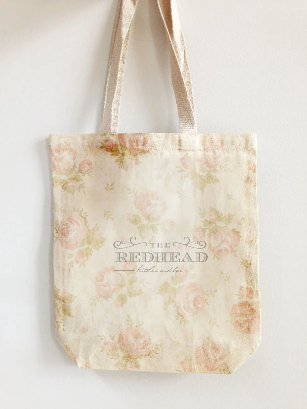 Custom branded shopping tote