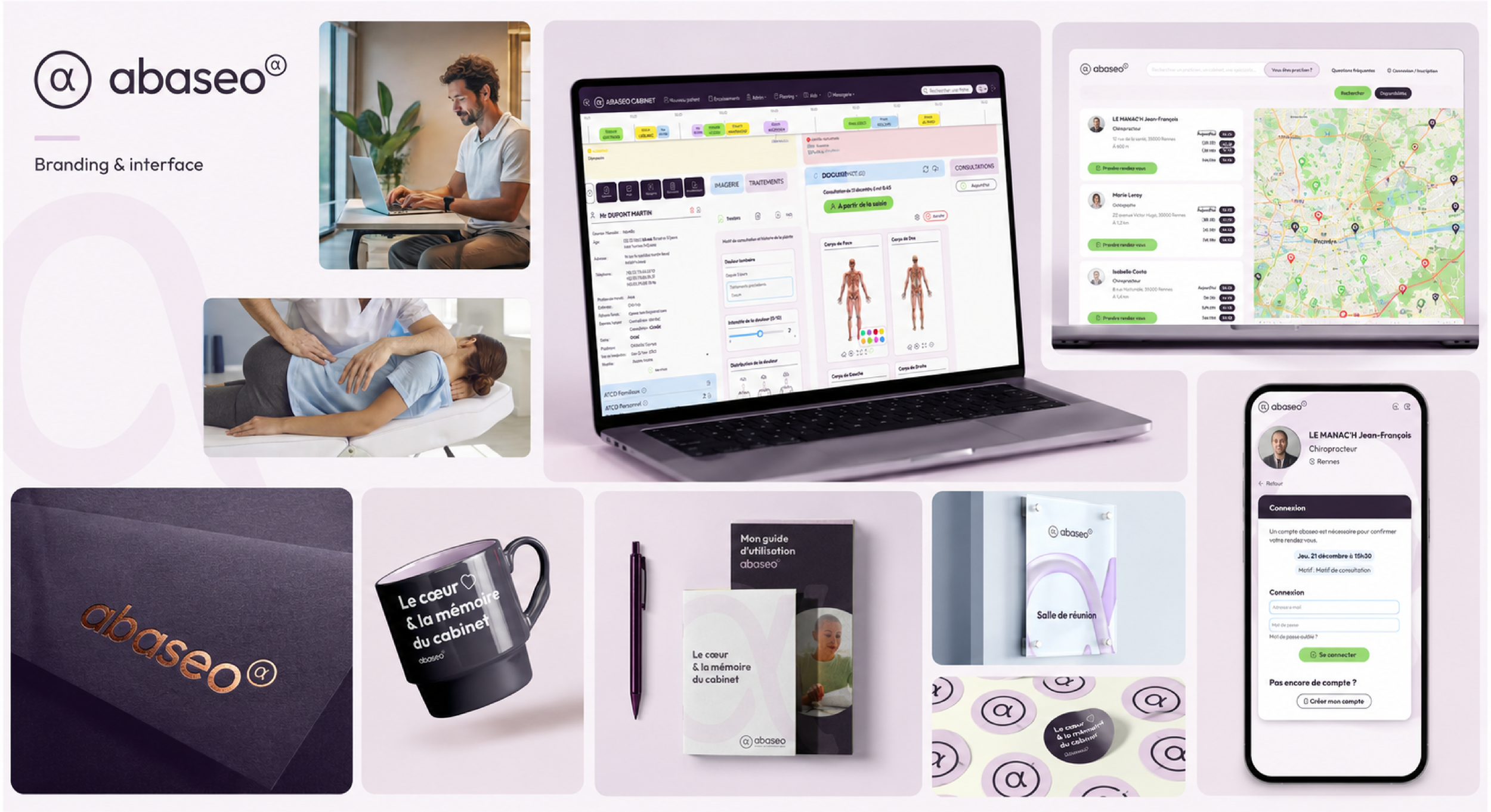 Rebranding & refonte site internet et logiciel Abaseo. Santa Brevina