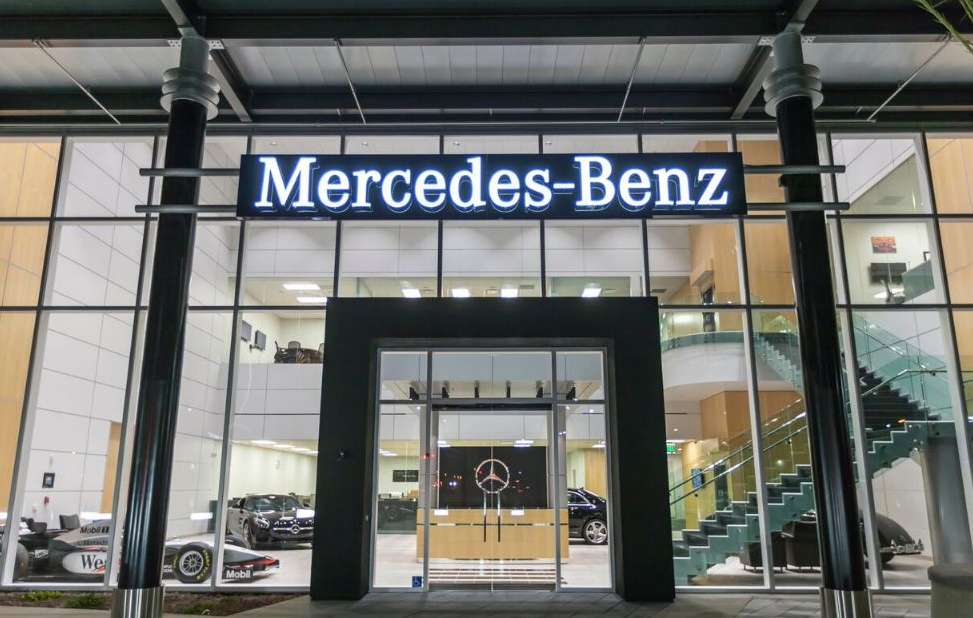 Mercedes-Benz entrance