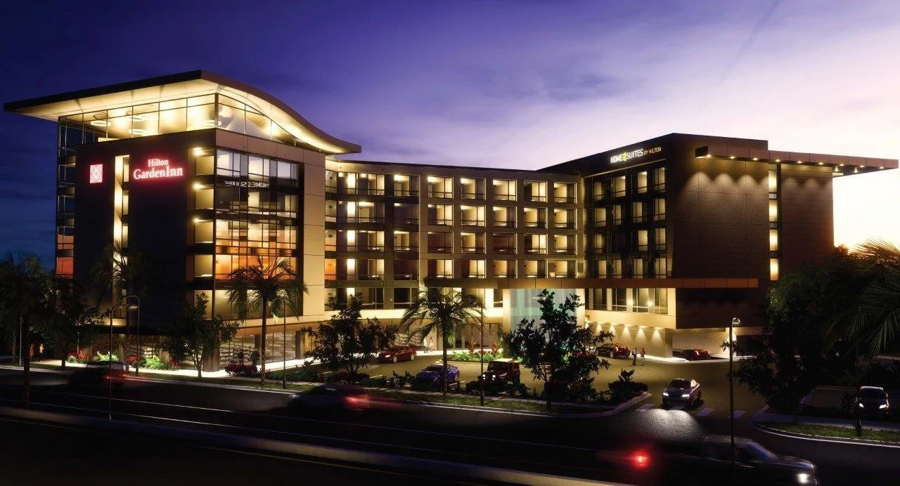 Hilton Garden Inn at night
