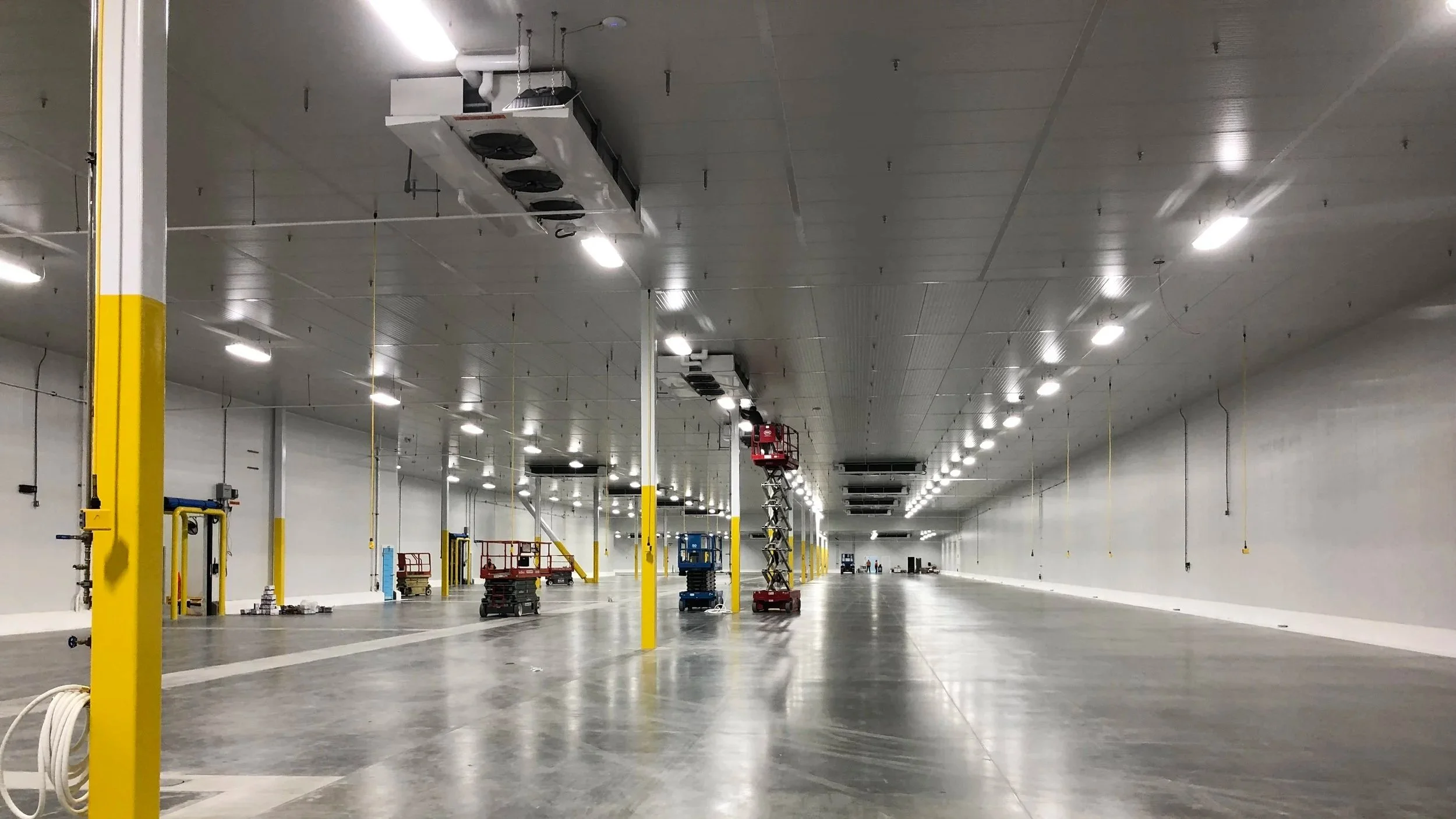 interior shot of refrigerated warehouse