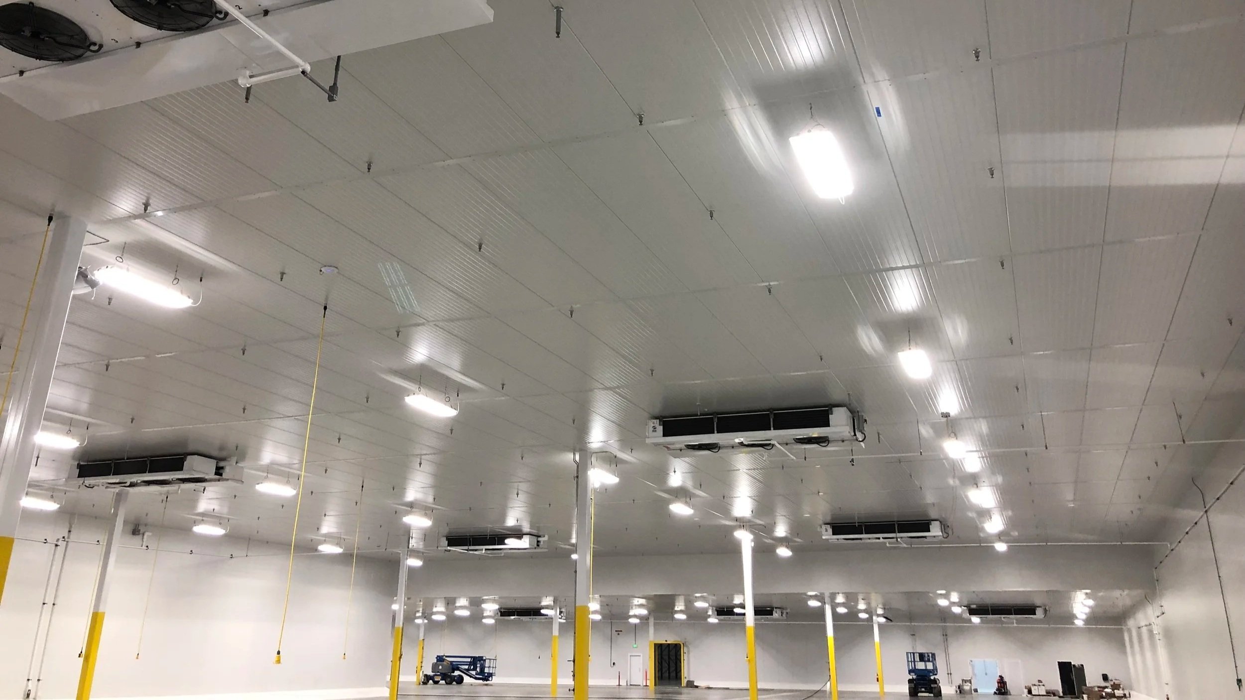 interior shot of refrigerated warehouse