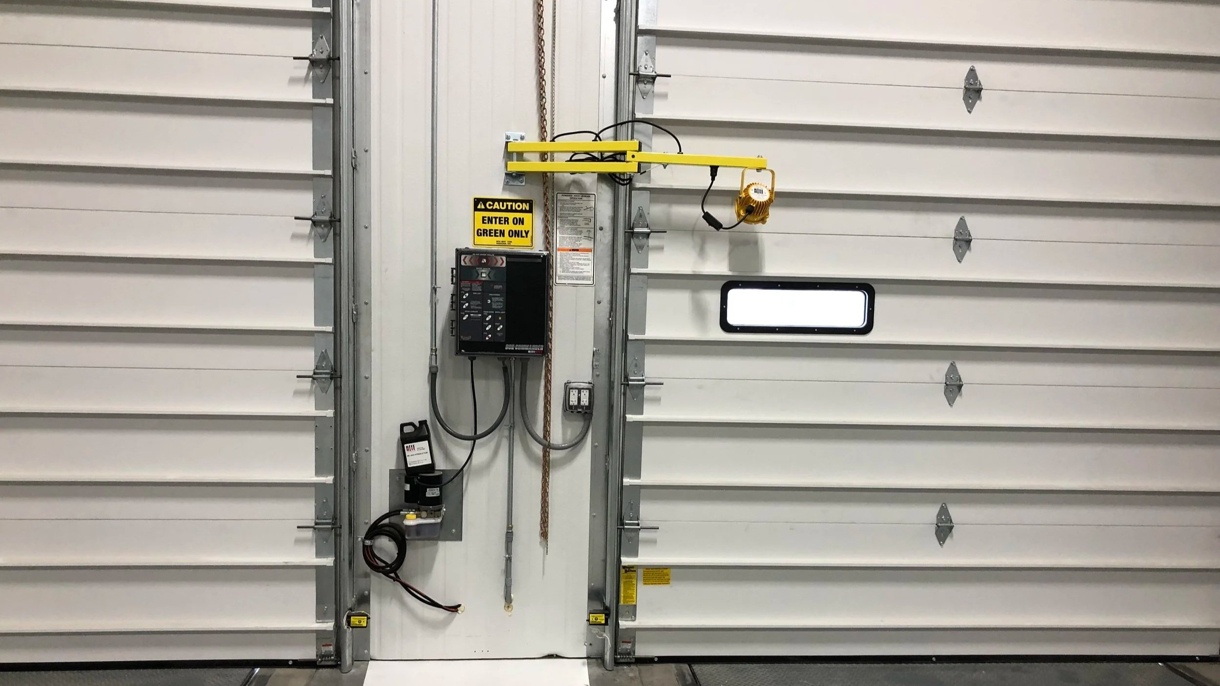 garage doors with electrical
