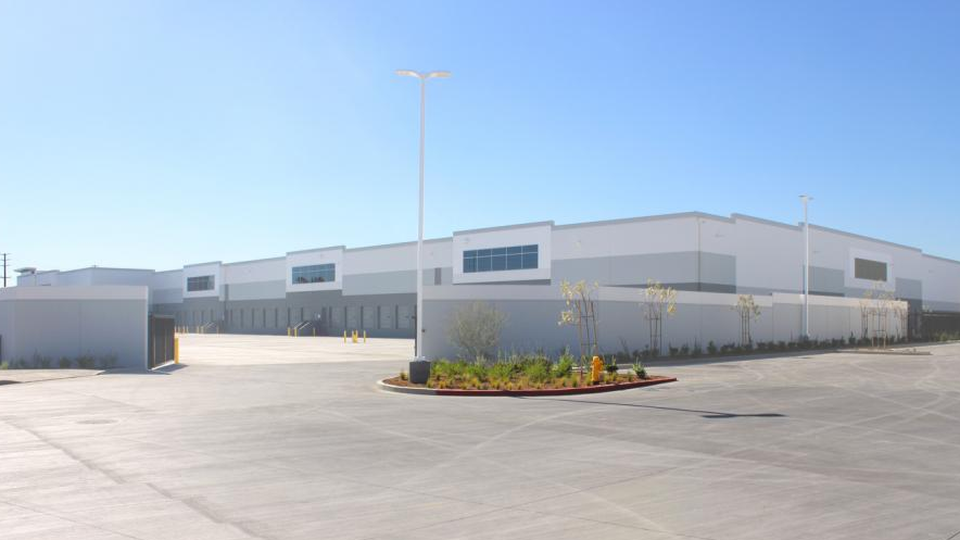 wide shot of a commercial building