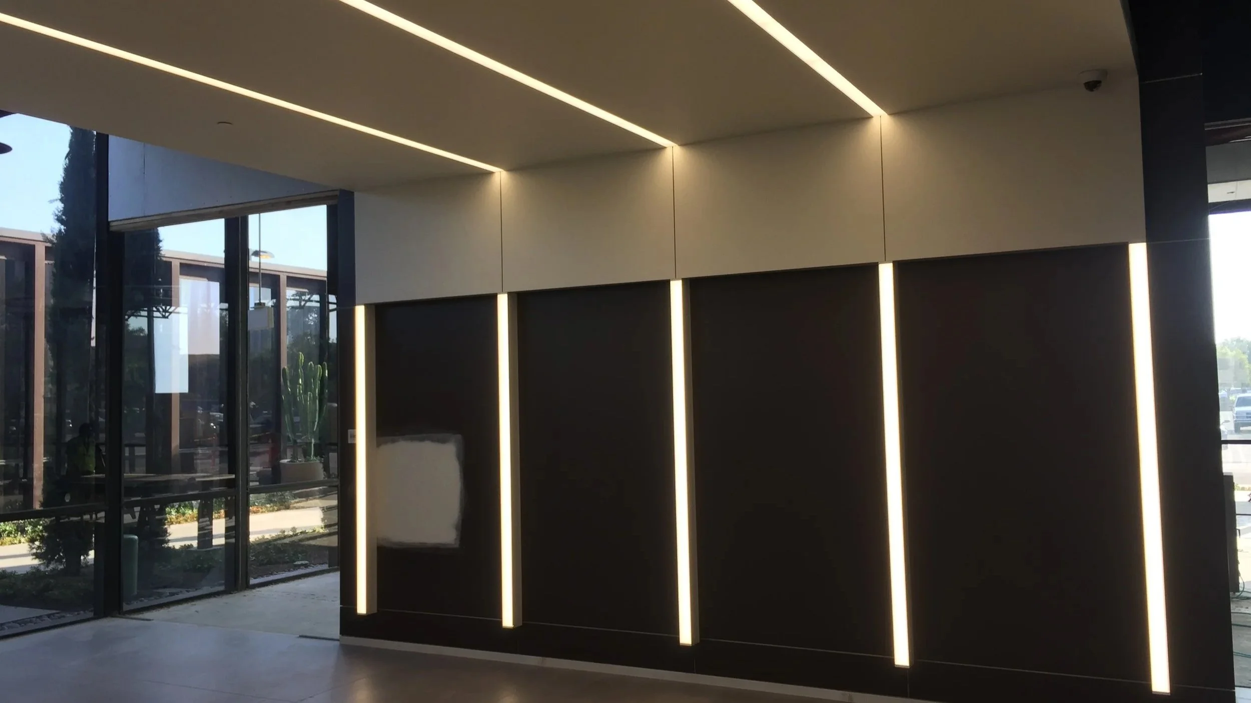completed interior lighting