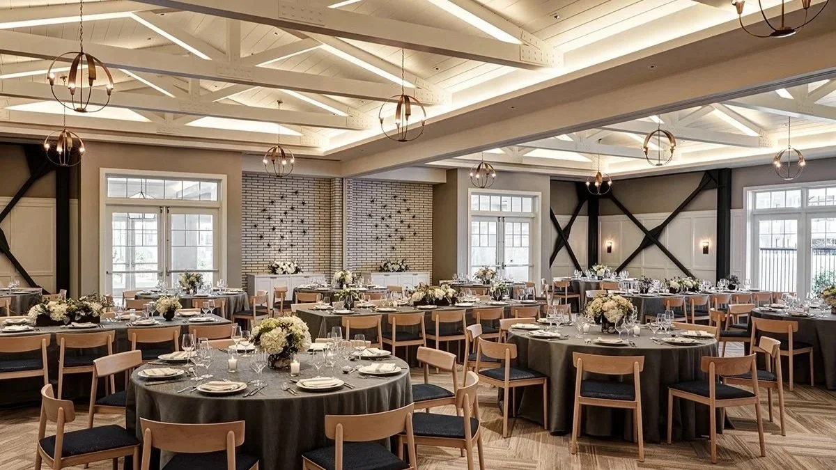 Mayors Table restaurant interior with tables and clairs