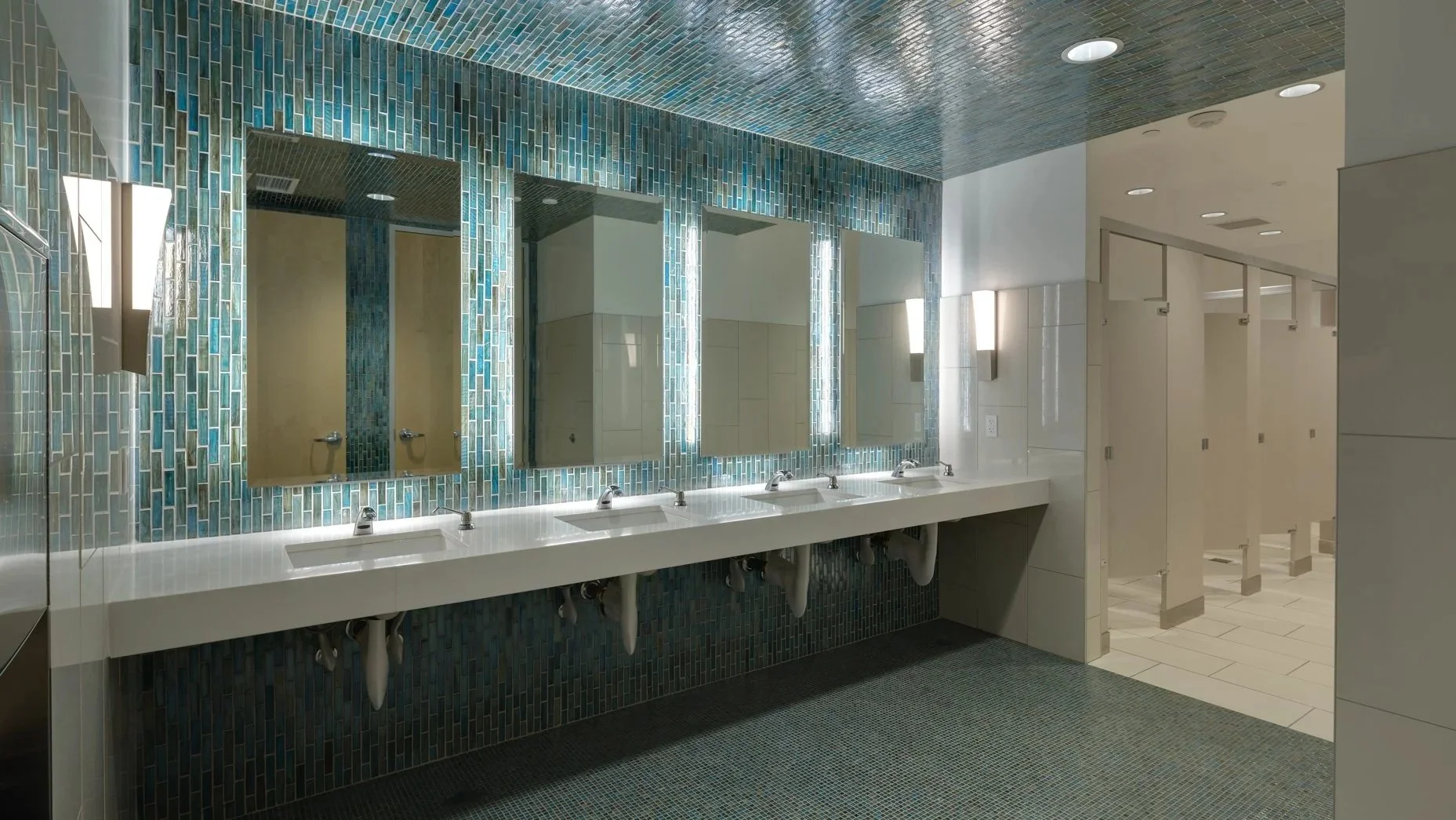 bathroom sinks and mirrors