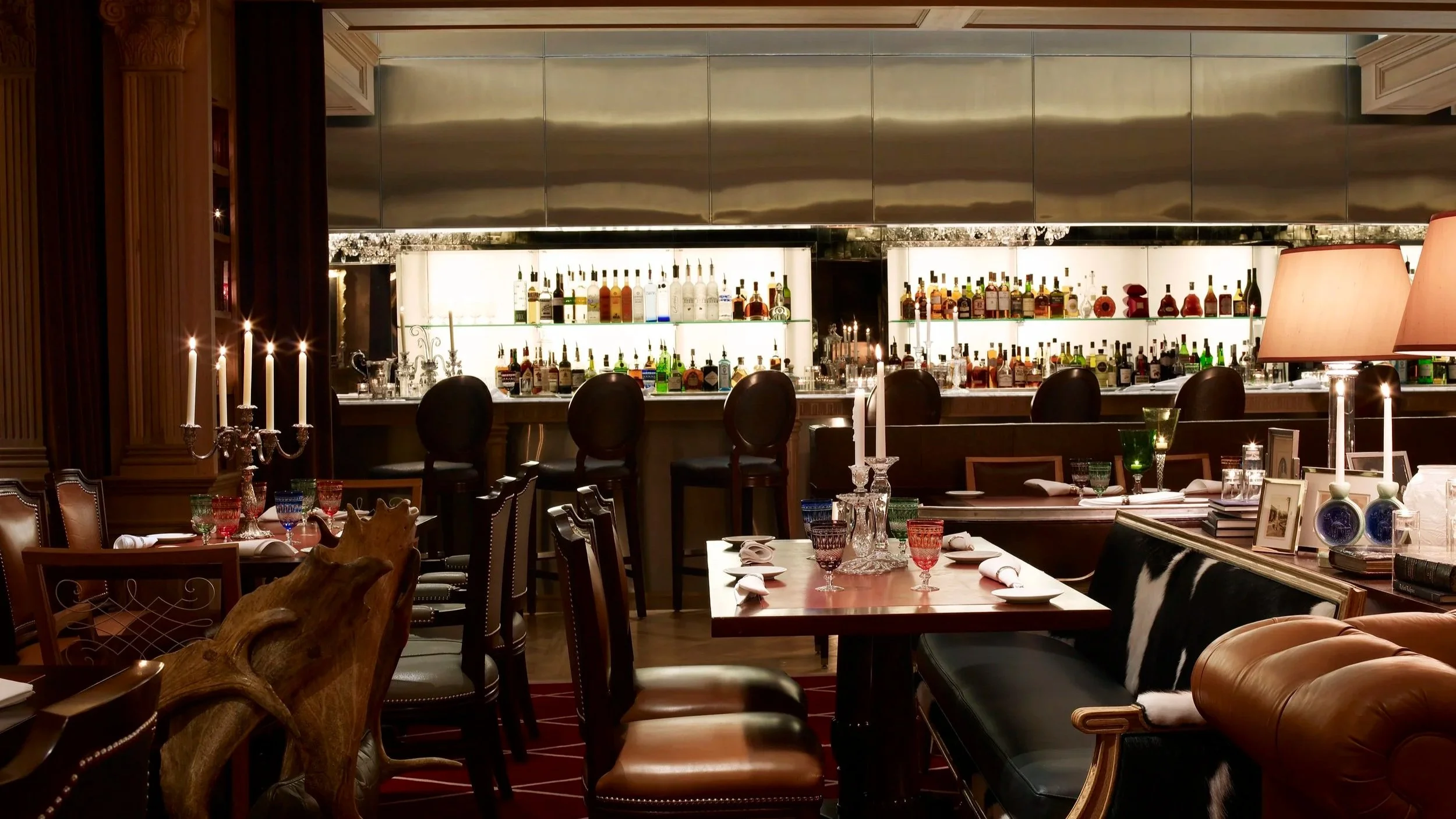 dining room and bar