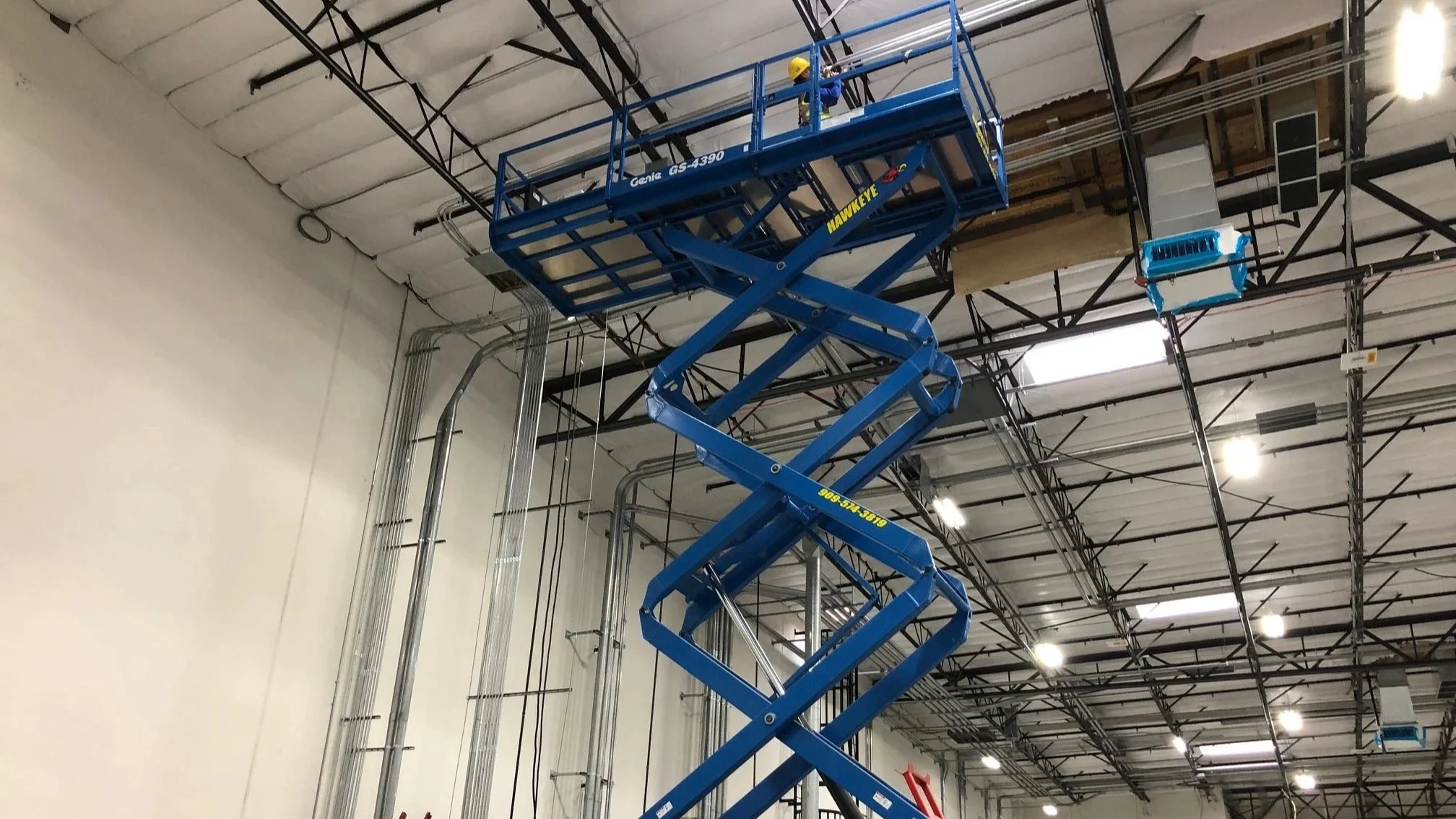 installing electrical in ceiling