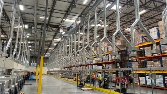 Shamrock Foods electrical work in a warehouse