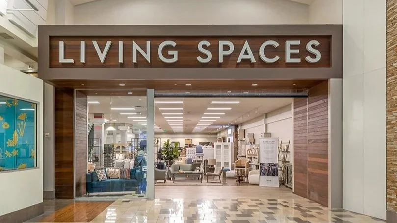 Living Spaces mall entrance