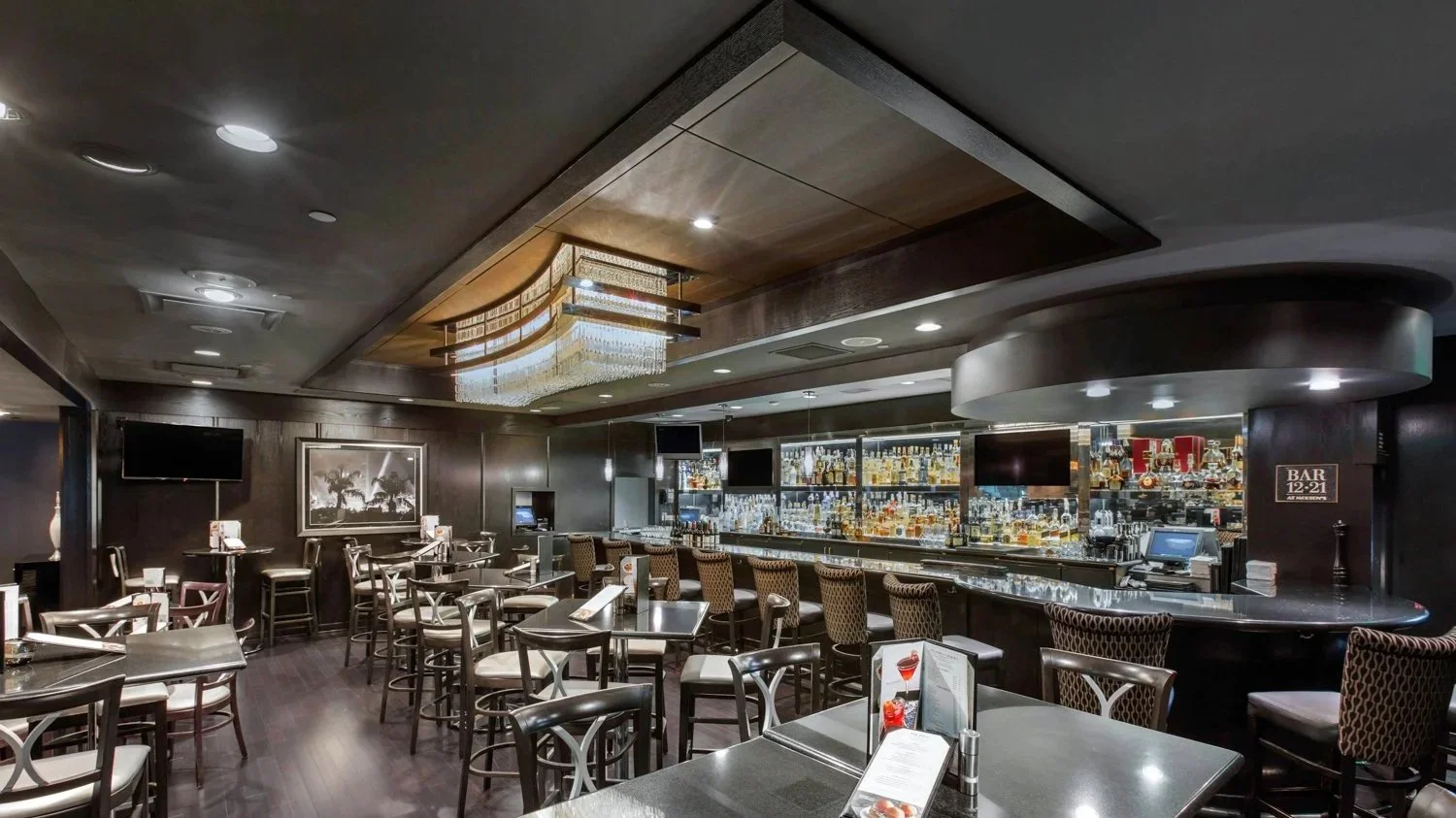 restaurant interior with bar