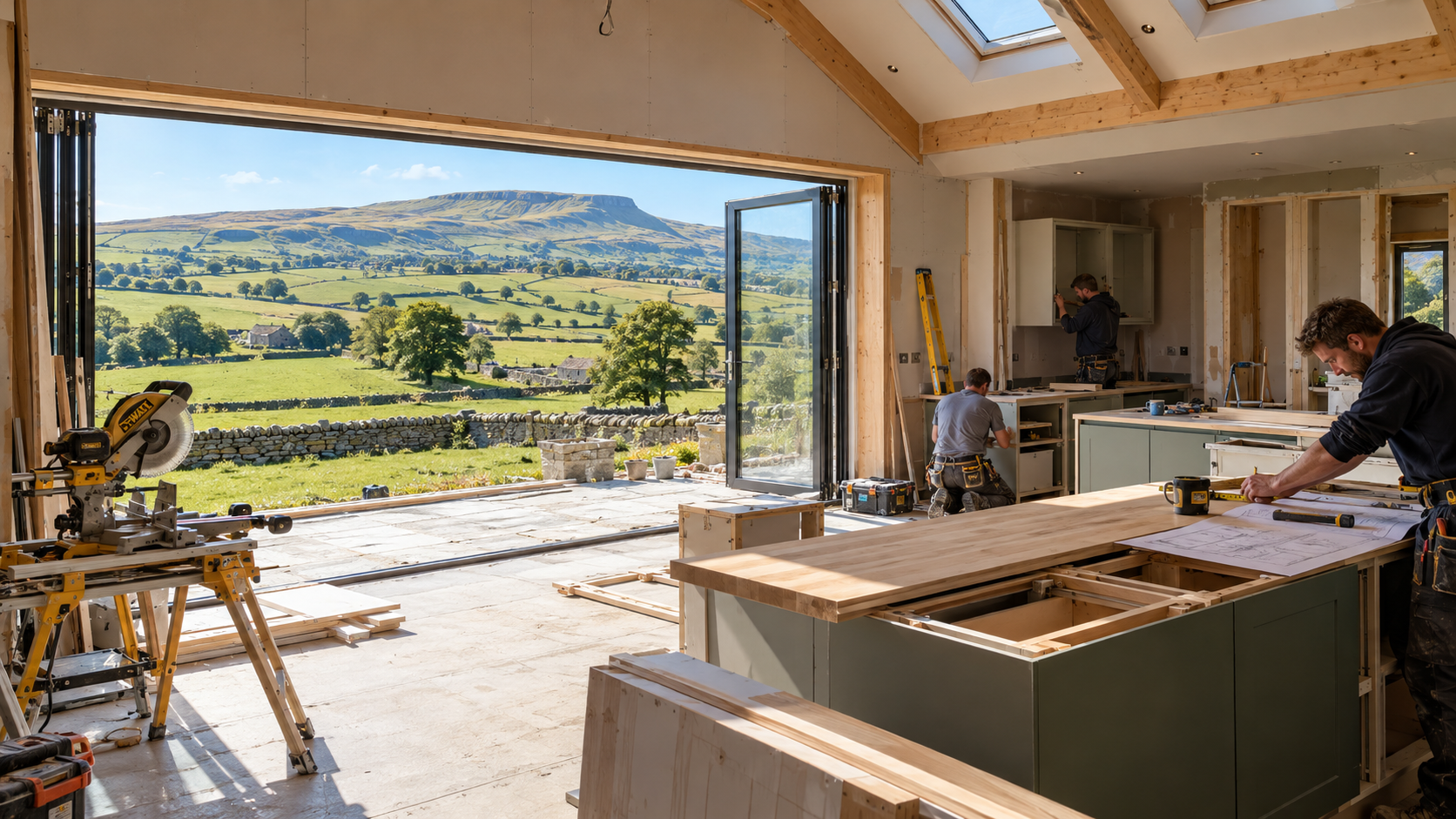 Self build kitchen build