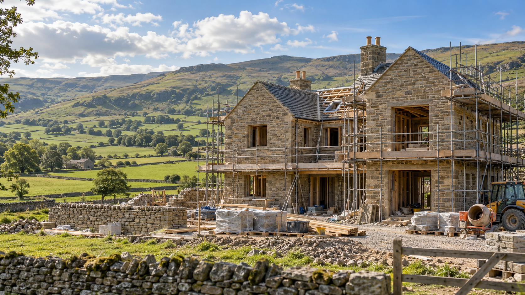 Dales house being built