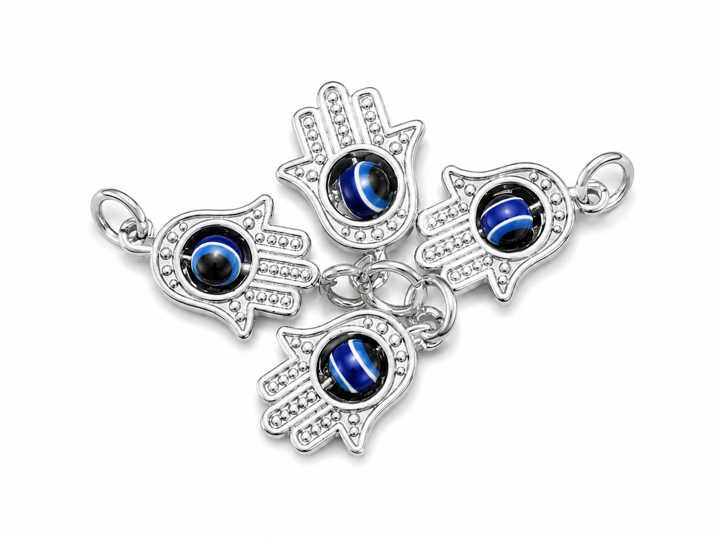 Charms- Evil Eye Hand/Silver