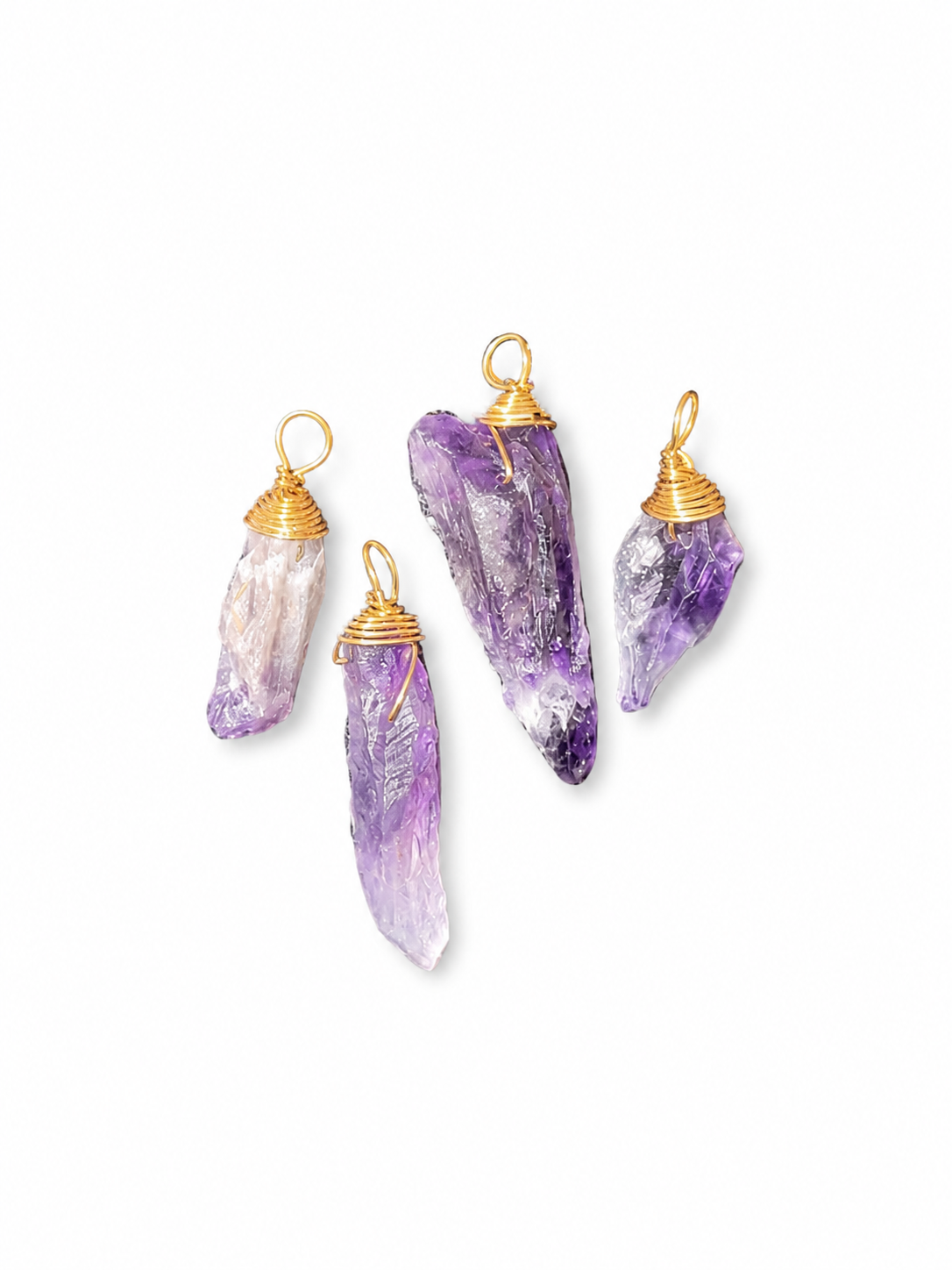 Charms-Amethyst w/gold