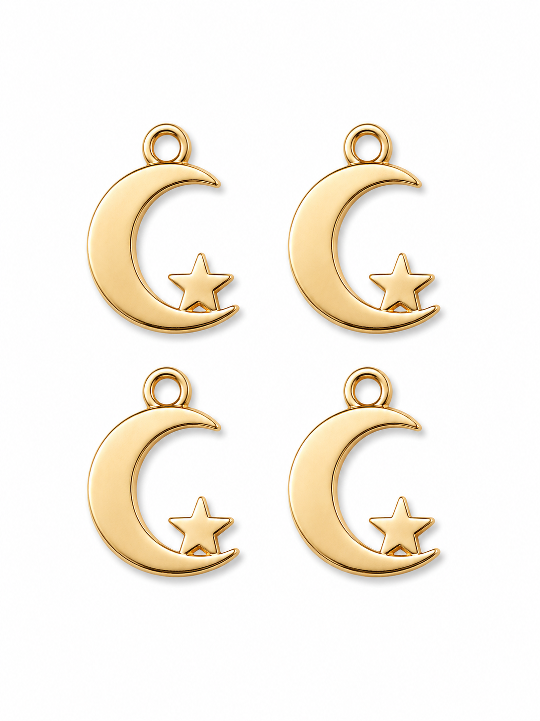 Charms-Mini Moon w/star